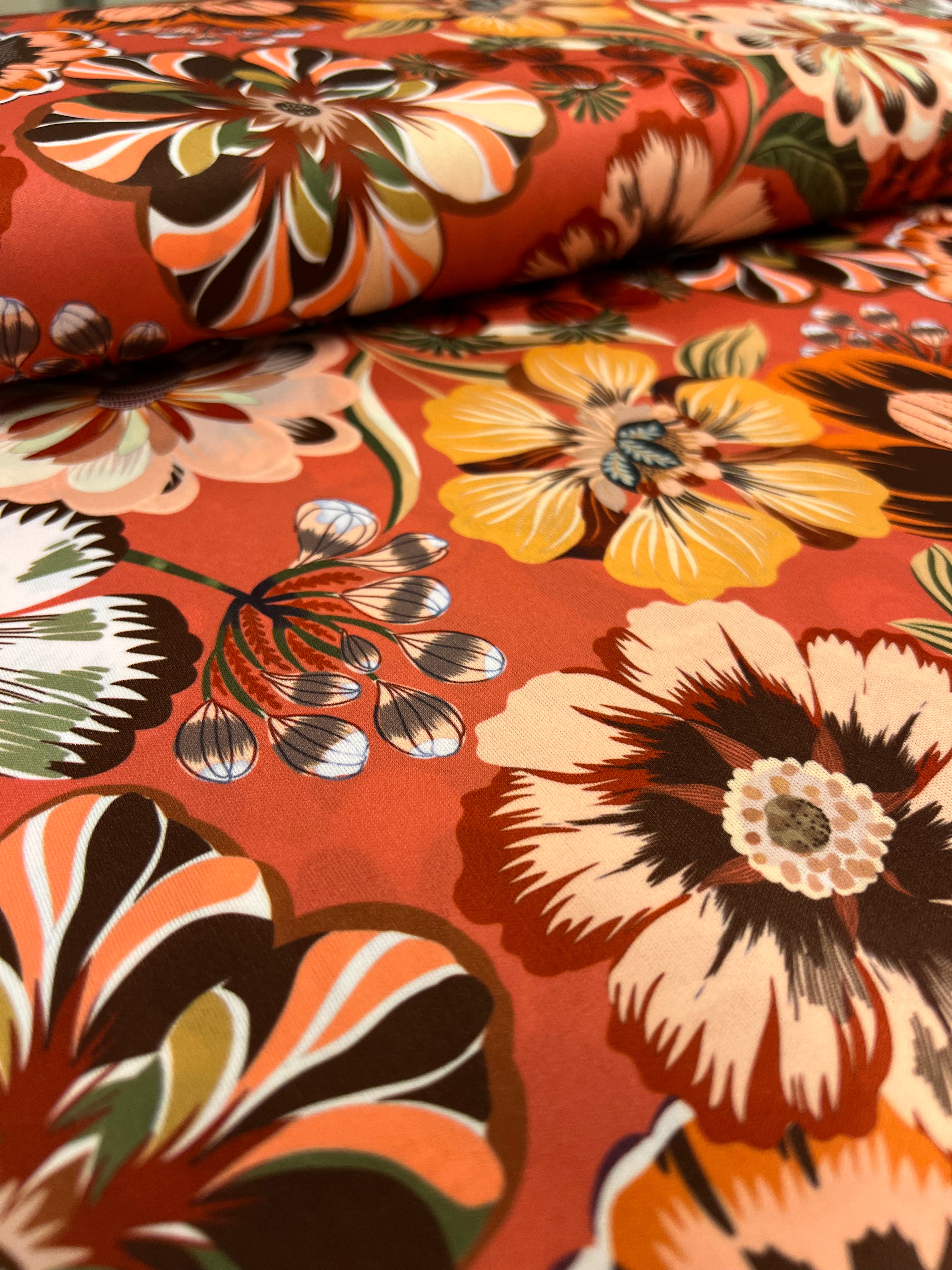 Peace, Love & Petals - Polyestertricot