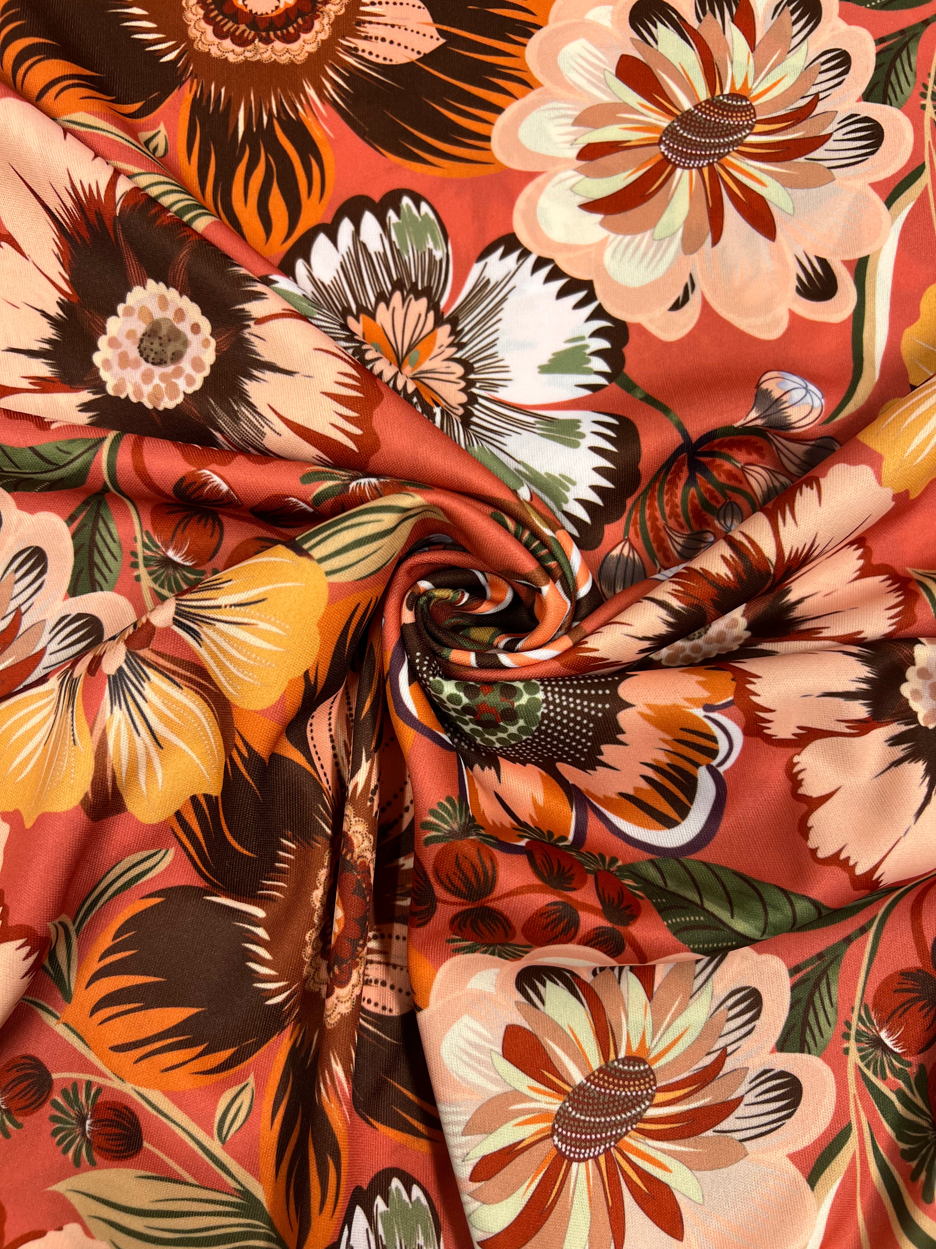 Peace, Love & Petals - Polyestertricot