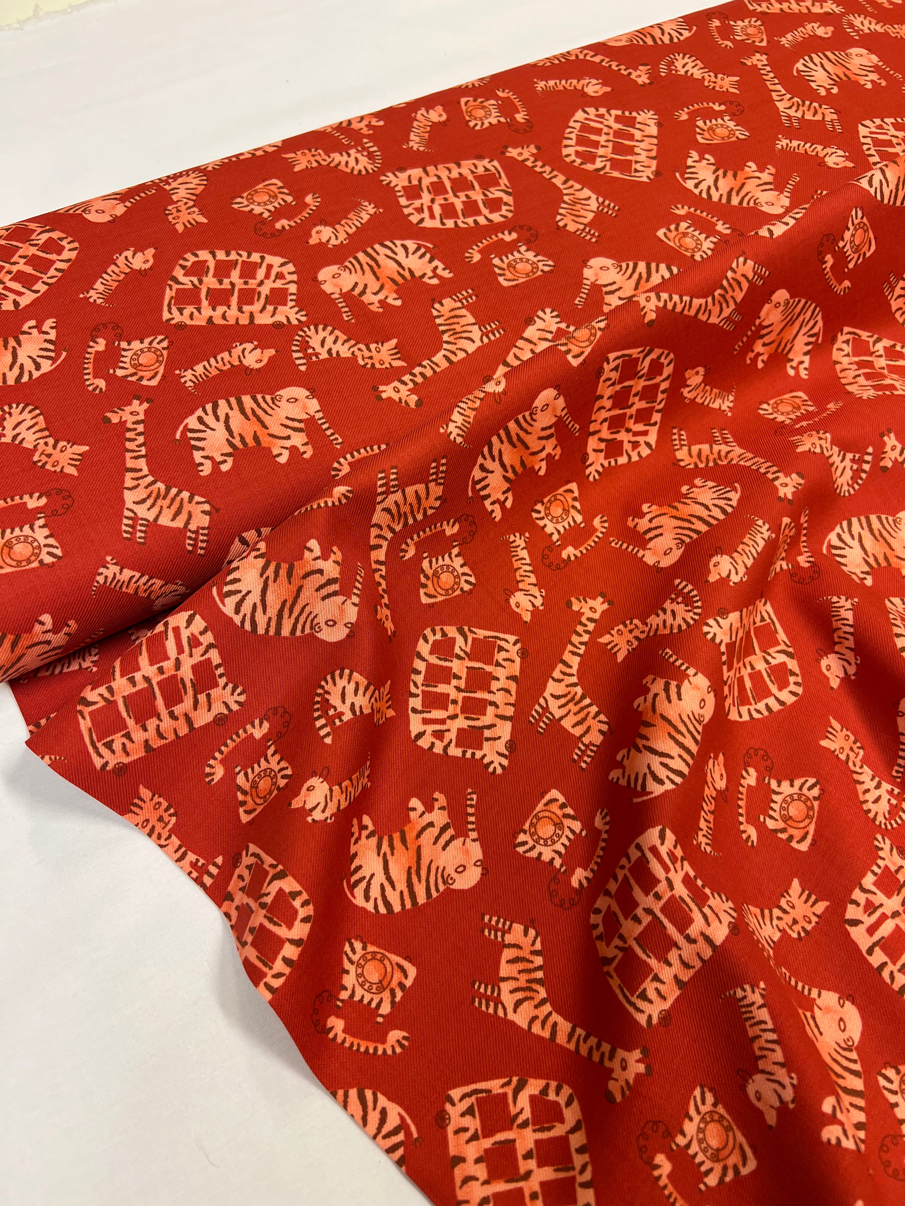 Wild van Streepjes - Katoen/Viscose