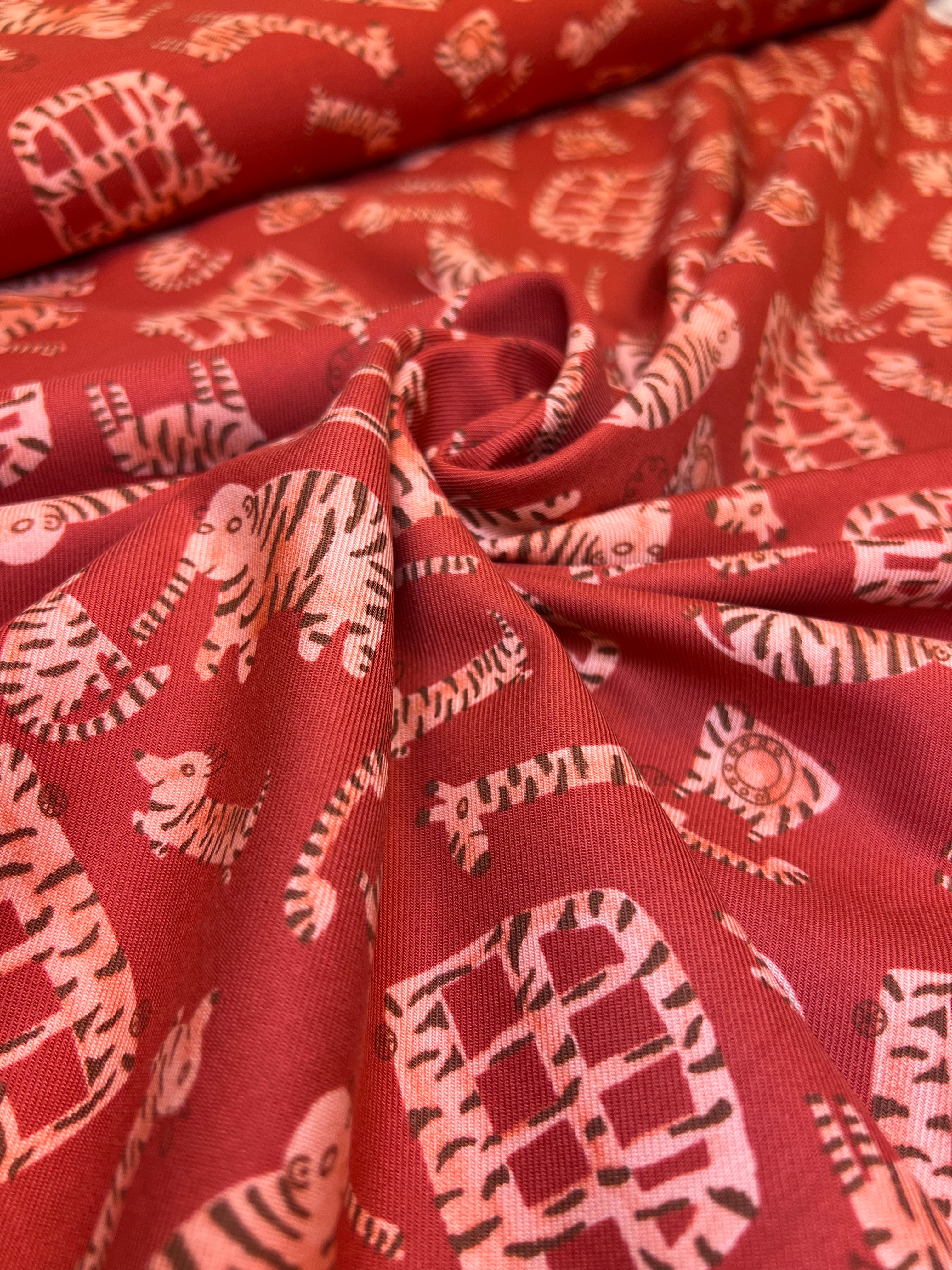 Wild van Streepjes - Katoen/Viscose