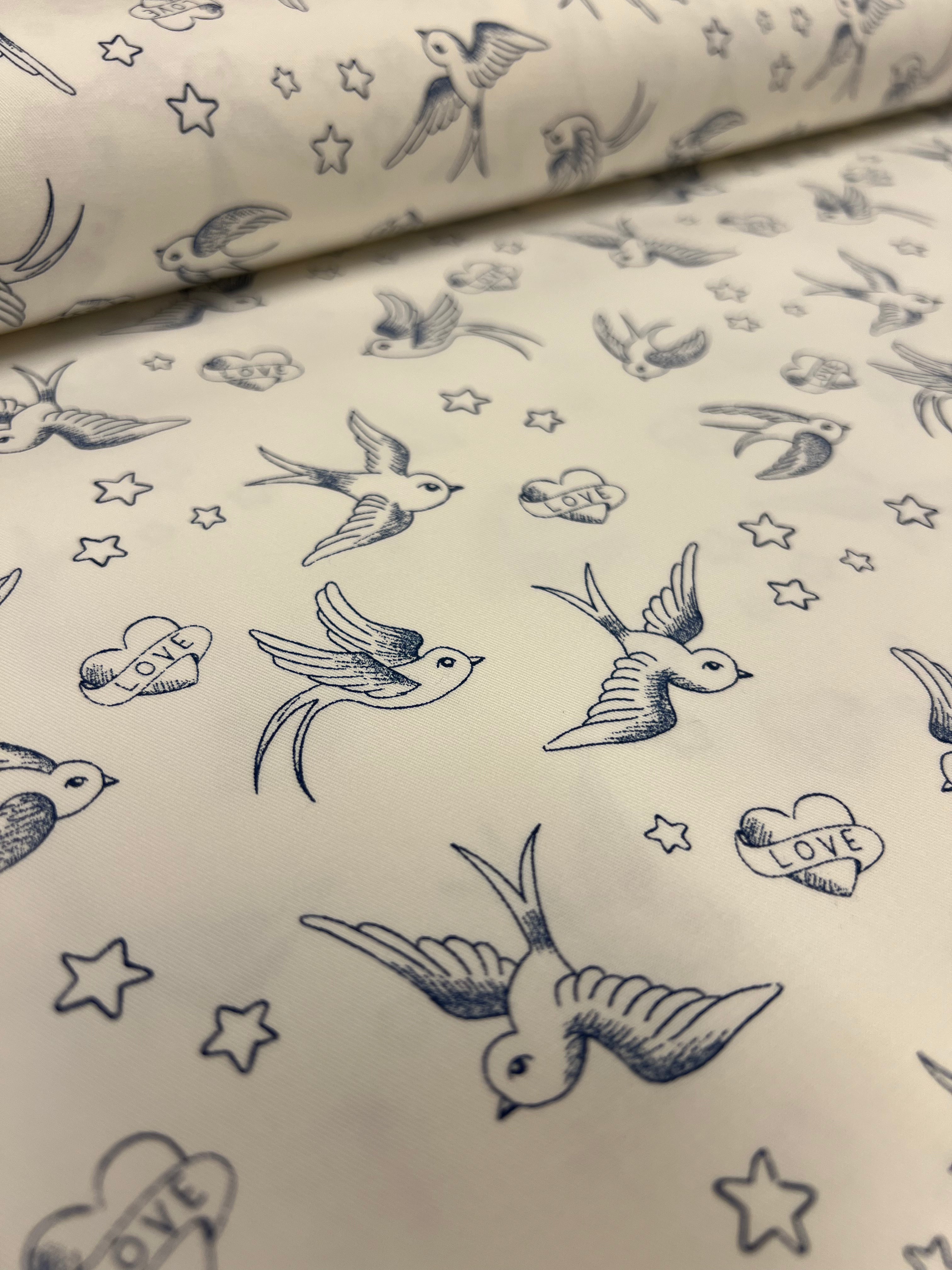 Oldskool Zwaluw - Stretchkatoen