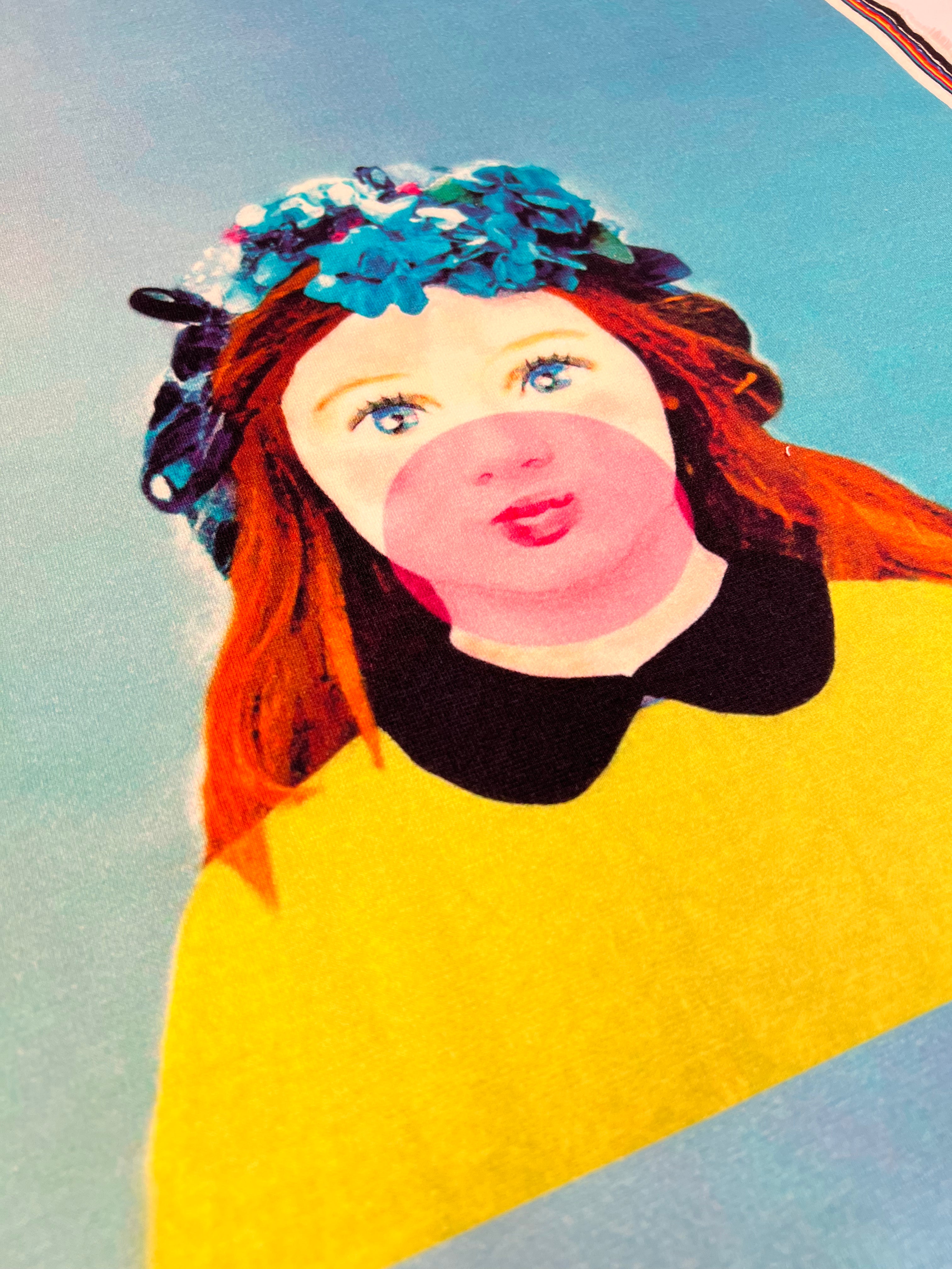 Bubblegum Girl (Paneel) - Polyestertricot