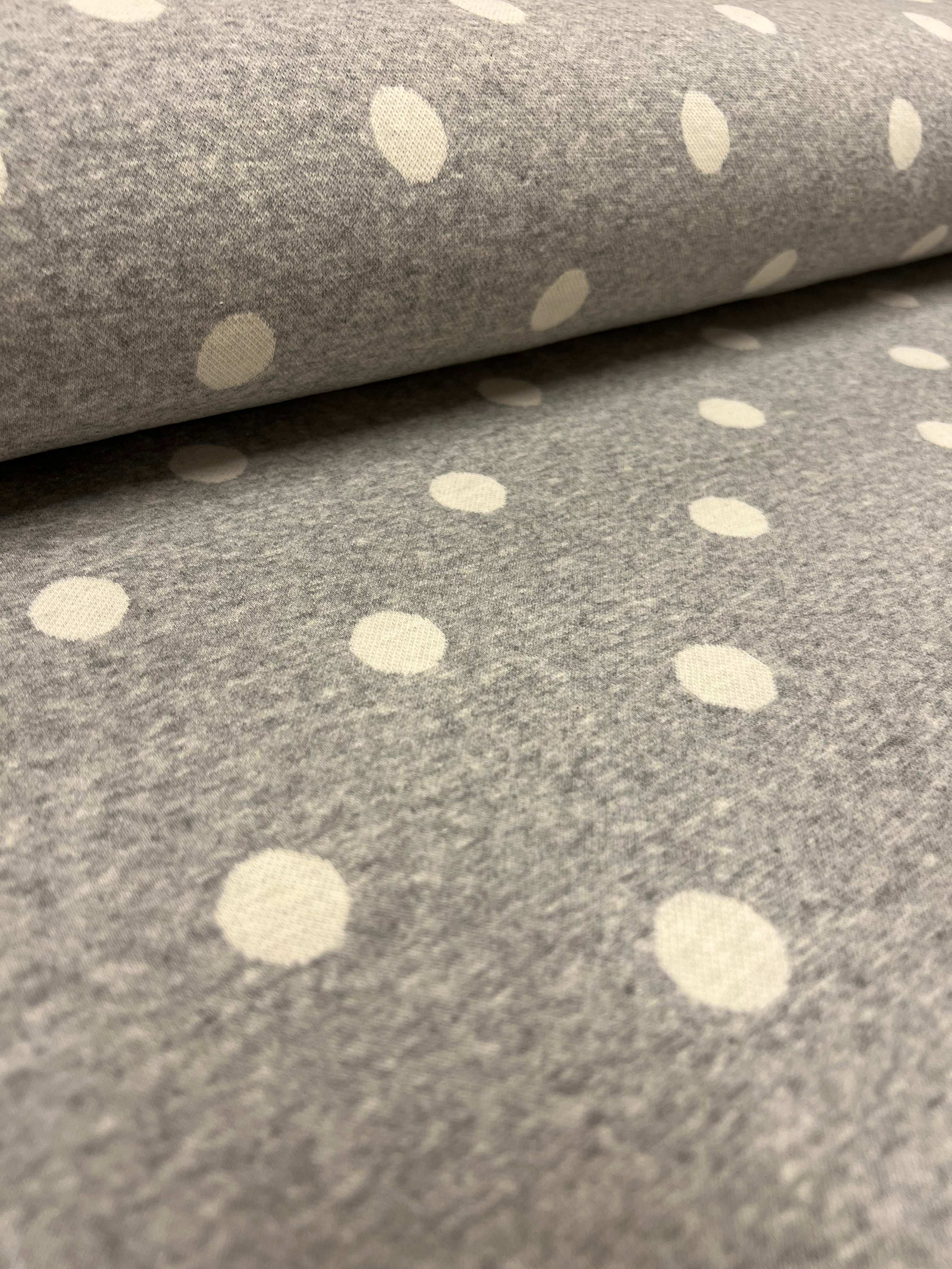 Grey Dots - Katoen/Polyester/Lycra