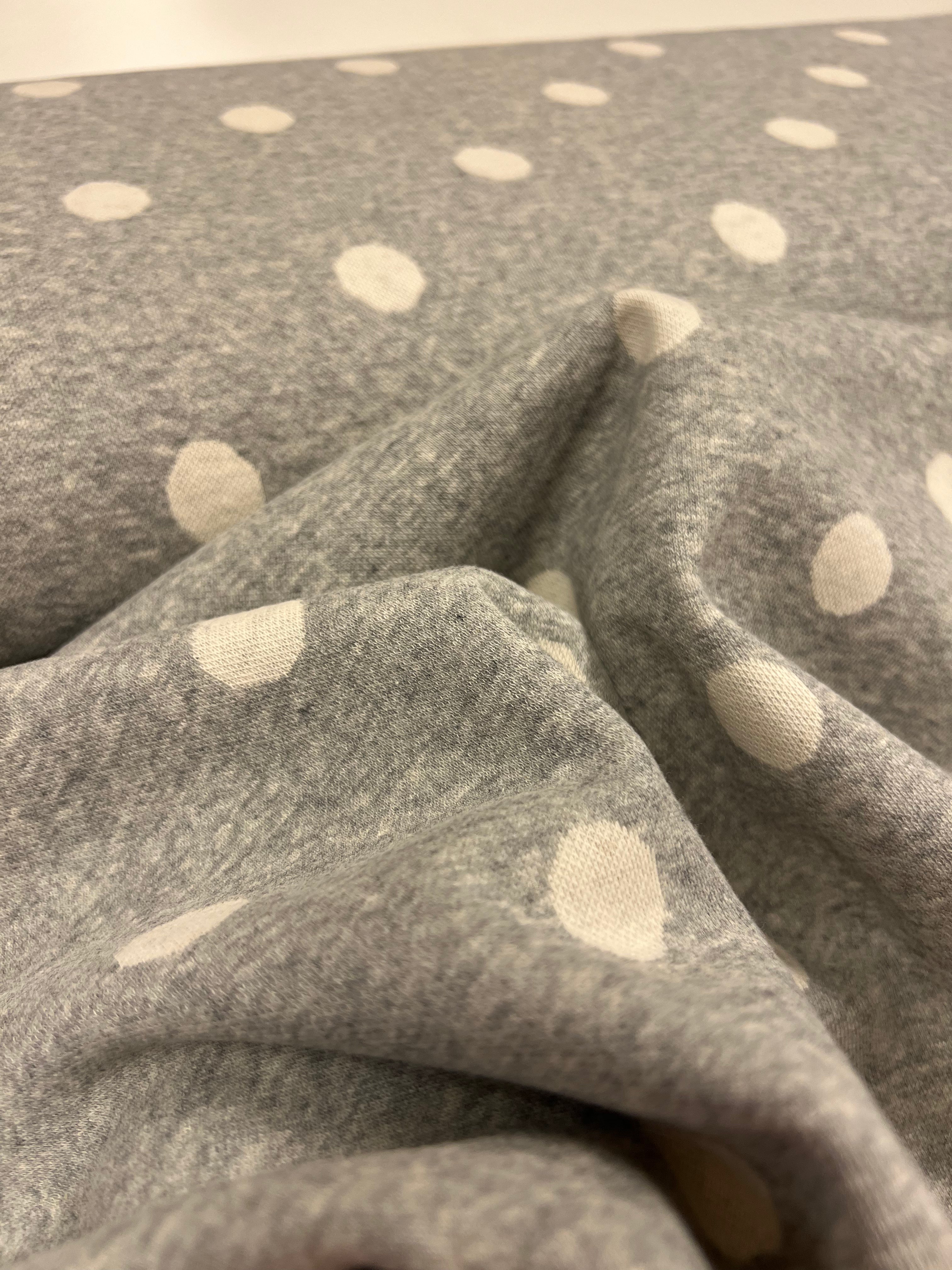 Grey Dots - Katoen/Polyester/Lycra