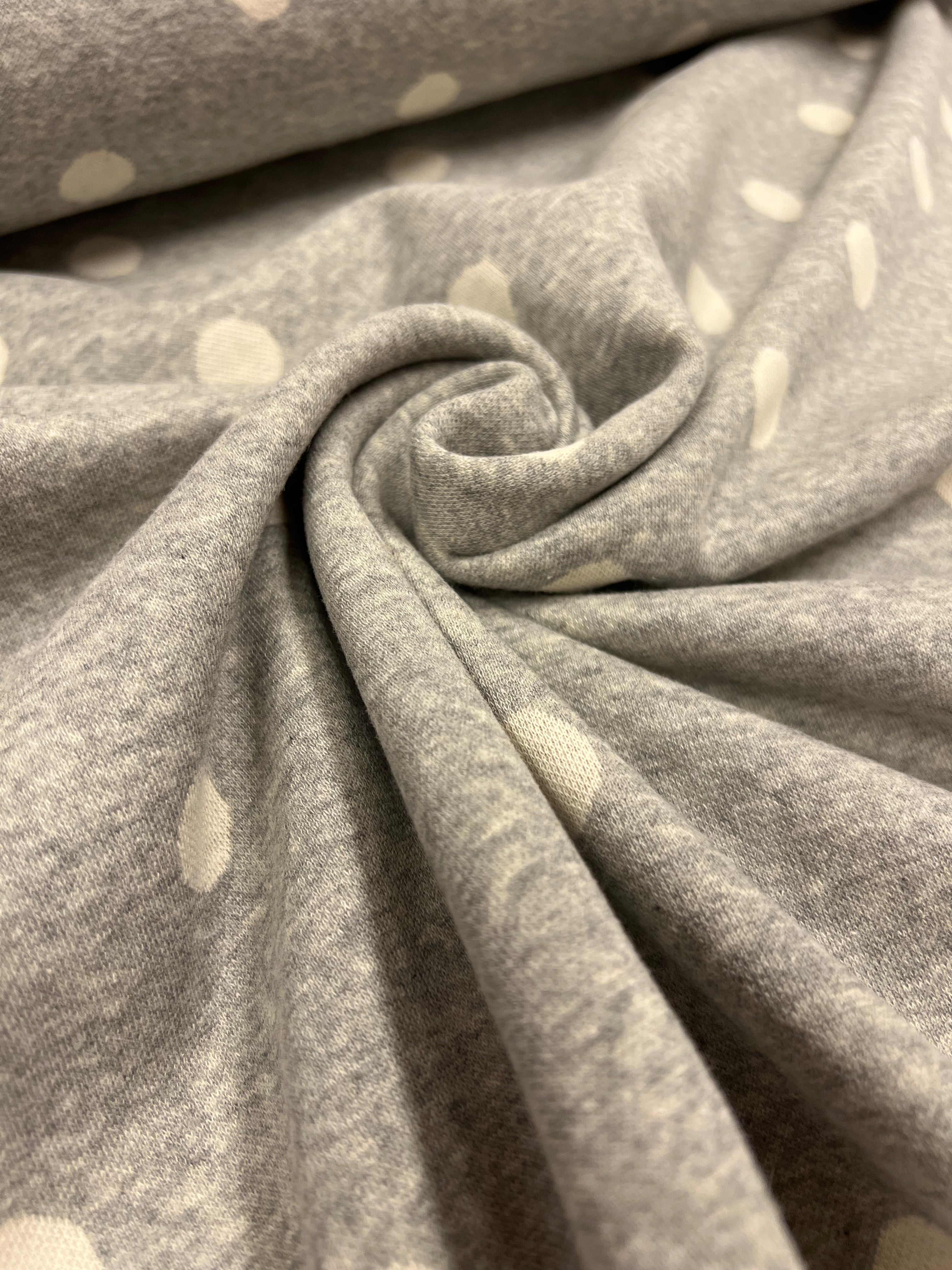 Grey Dots - Katoen/Polyester/Lycra