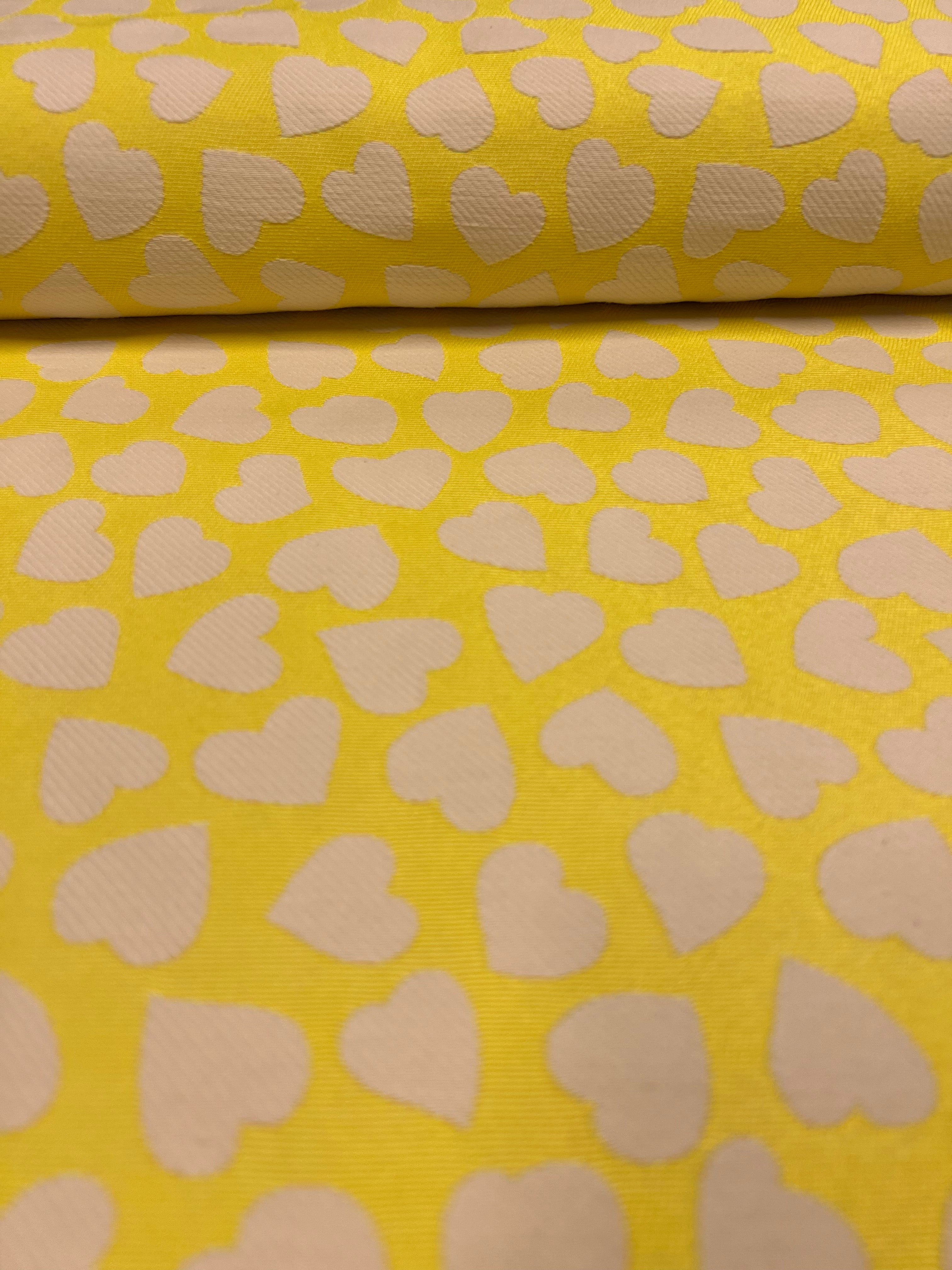 Gele Hartjes - Jacquard