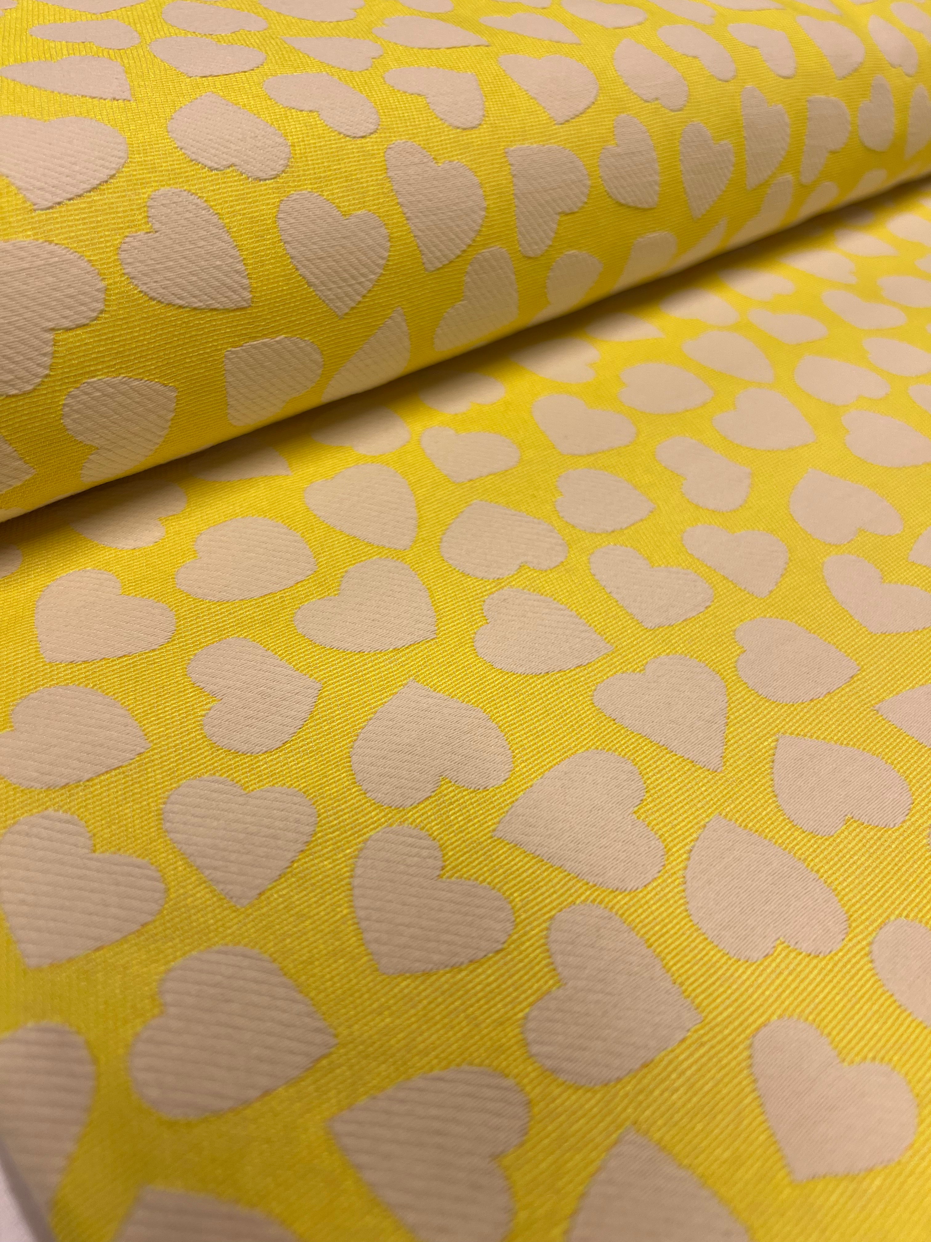 Gele Hartjes - Jacquard