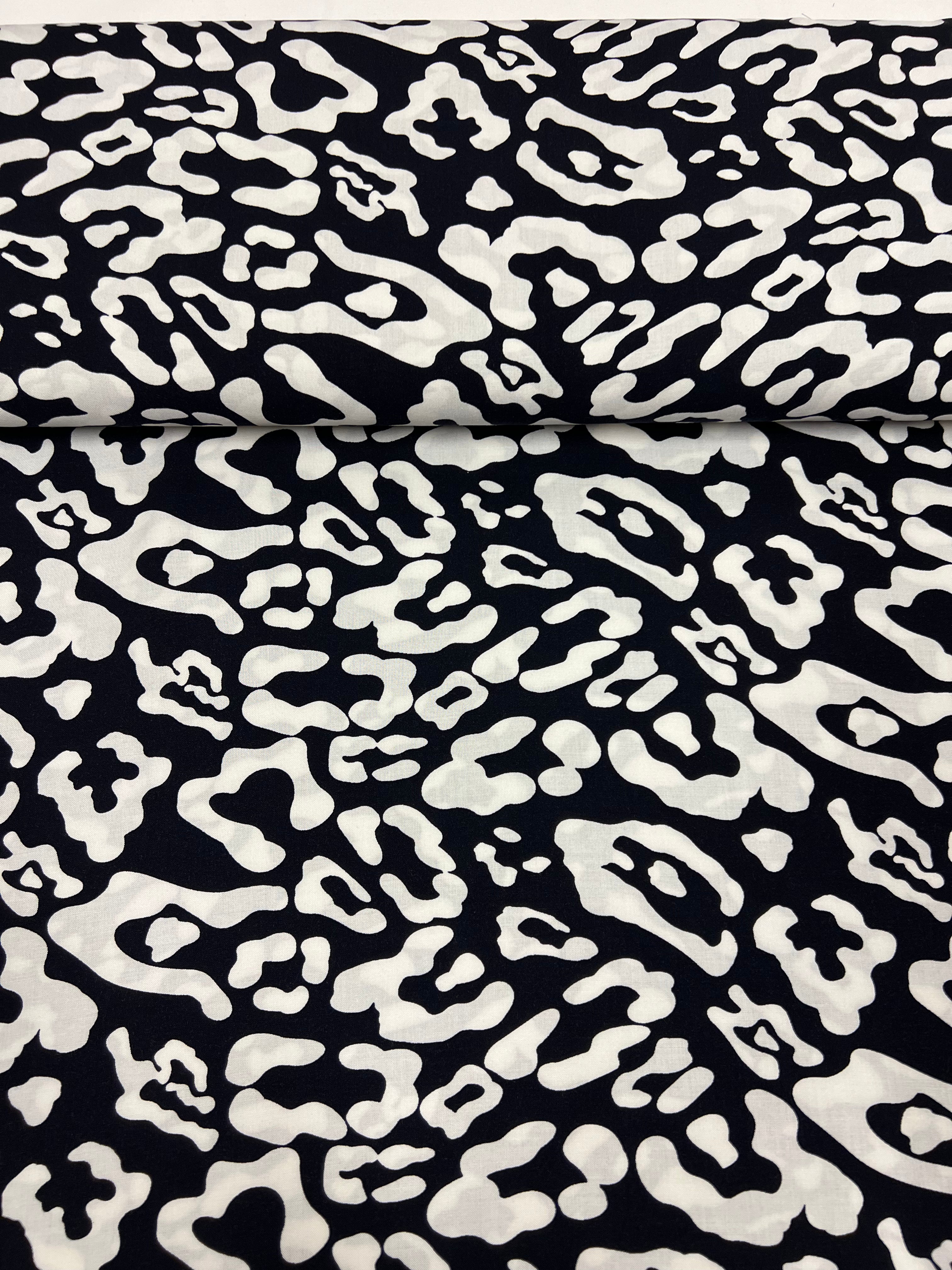 Indigo Leopard - Viscose