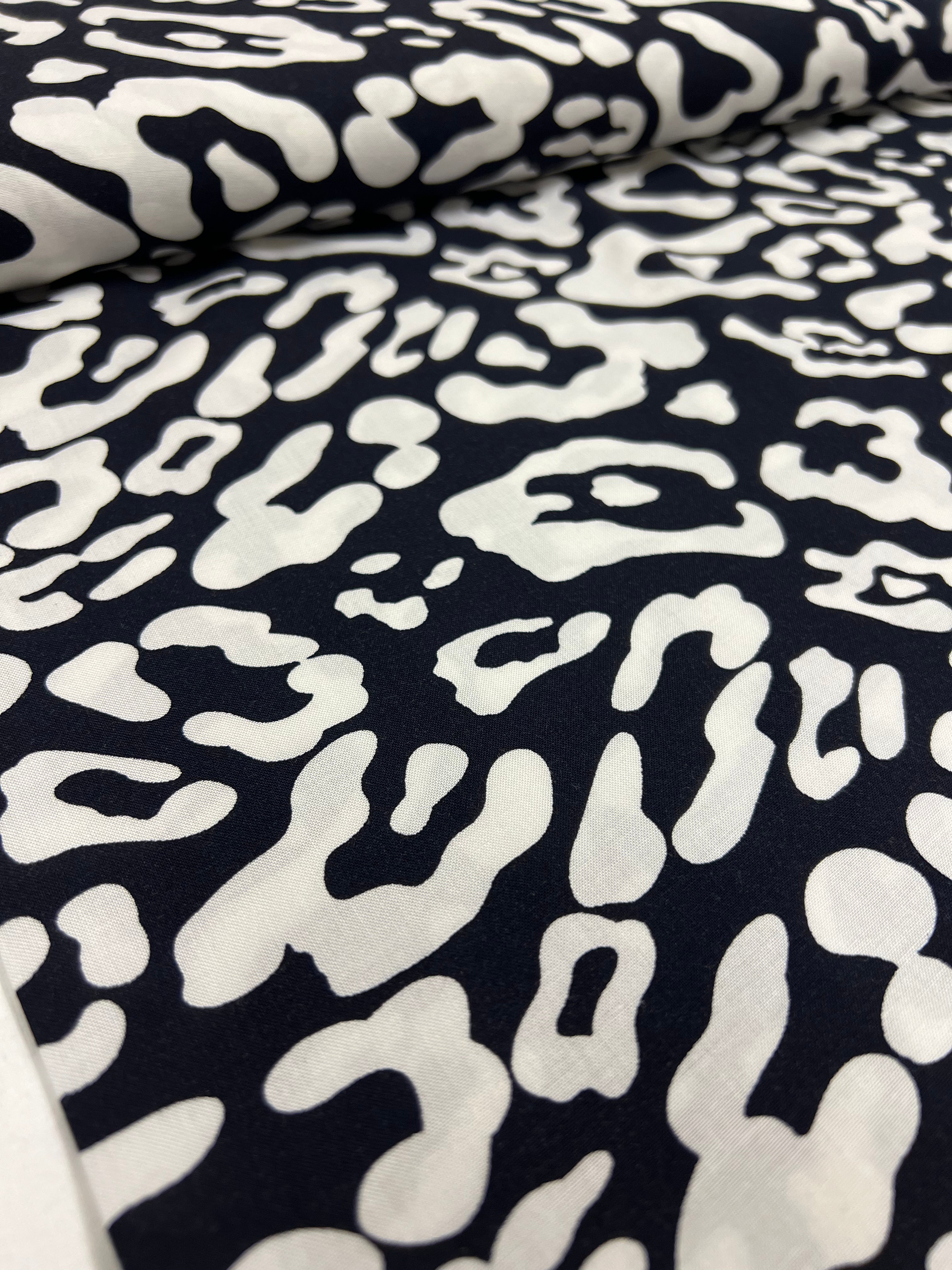 Indigo Leopard - Viscose