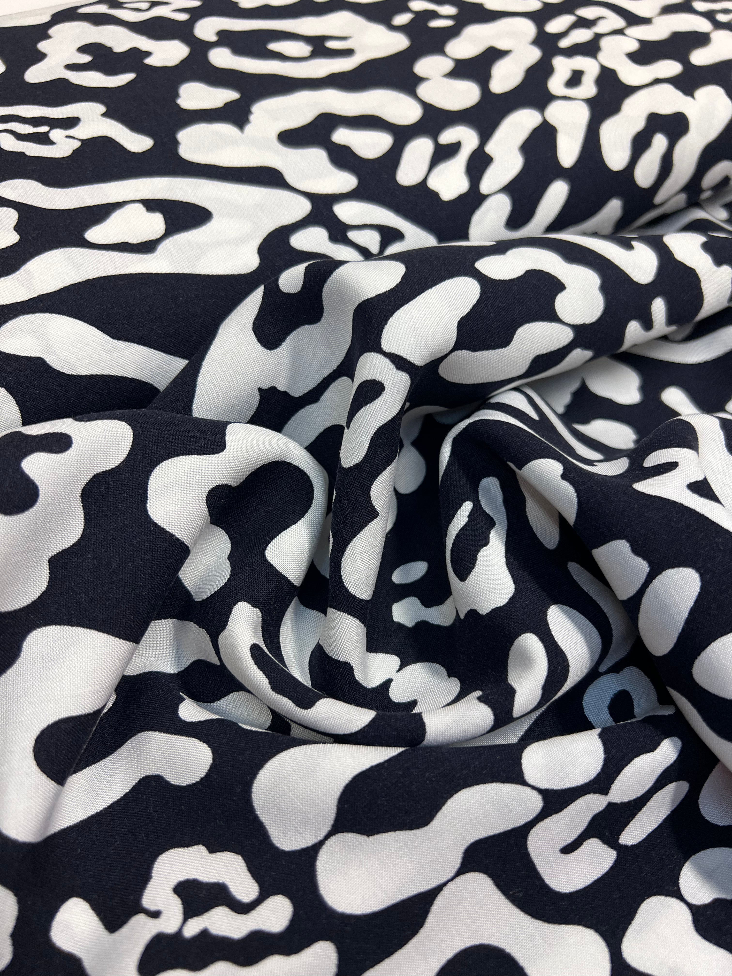 Indigo Leopard - Viscose