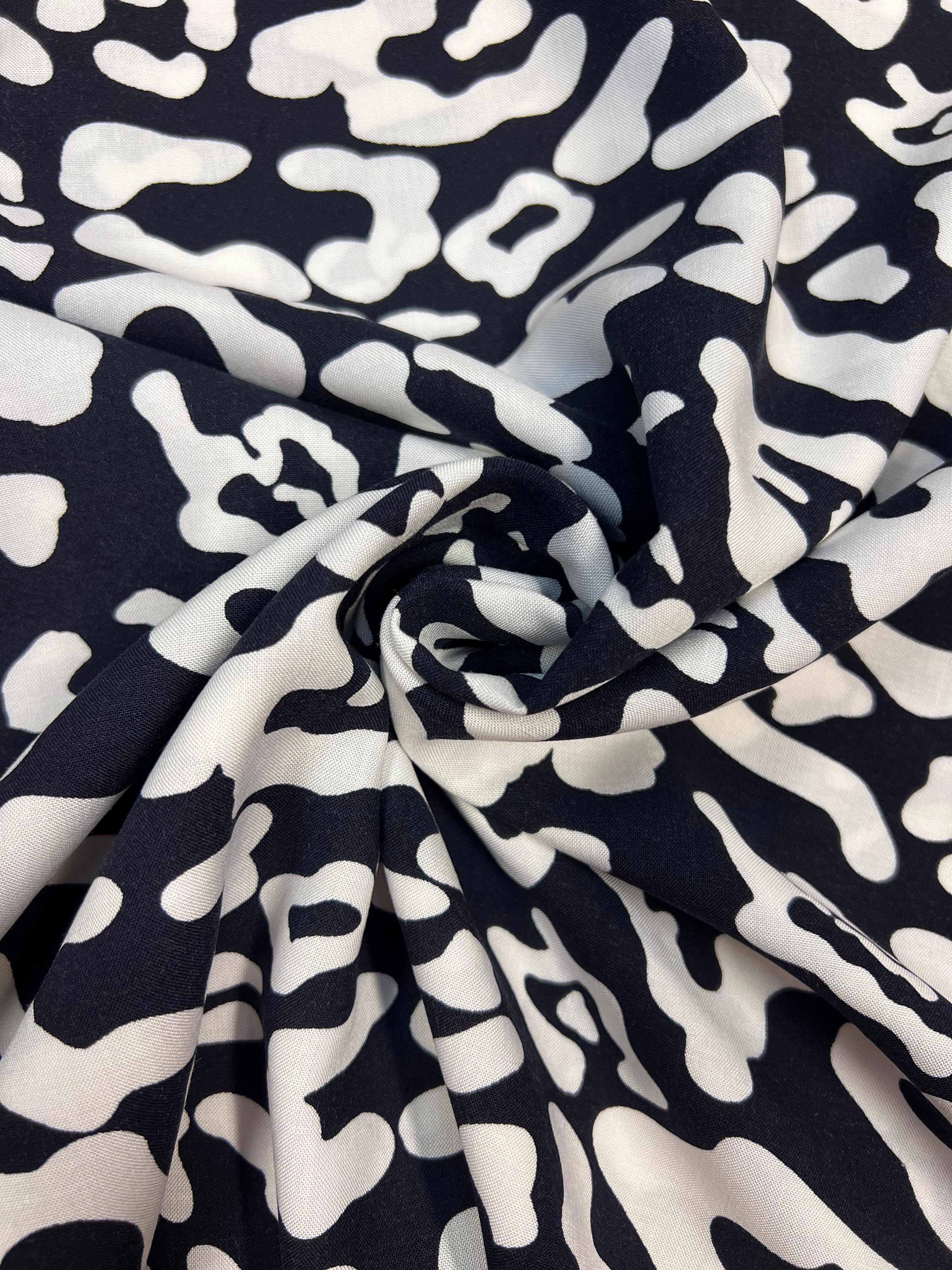 Indigo Leopard - Viscose