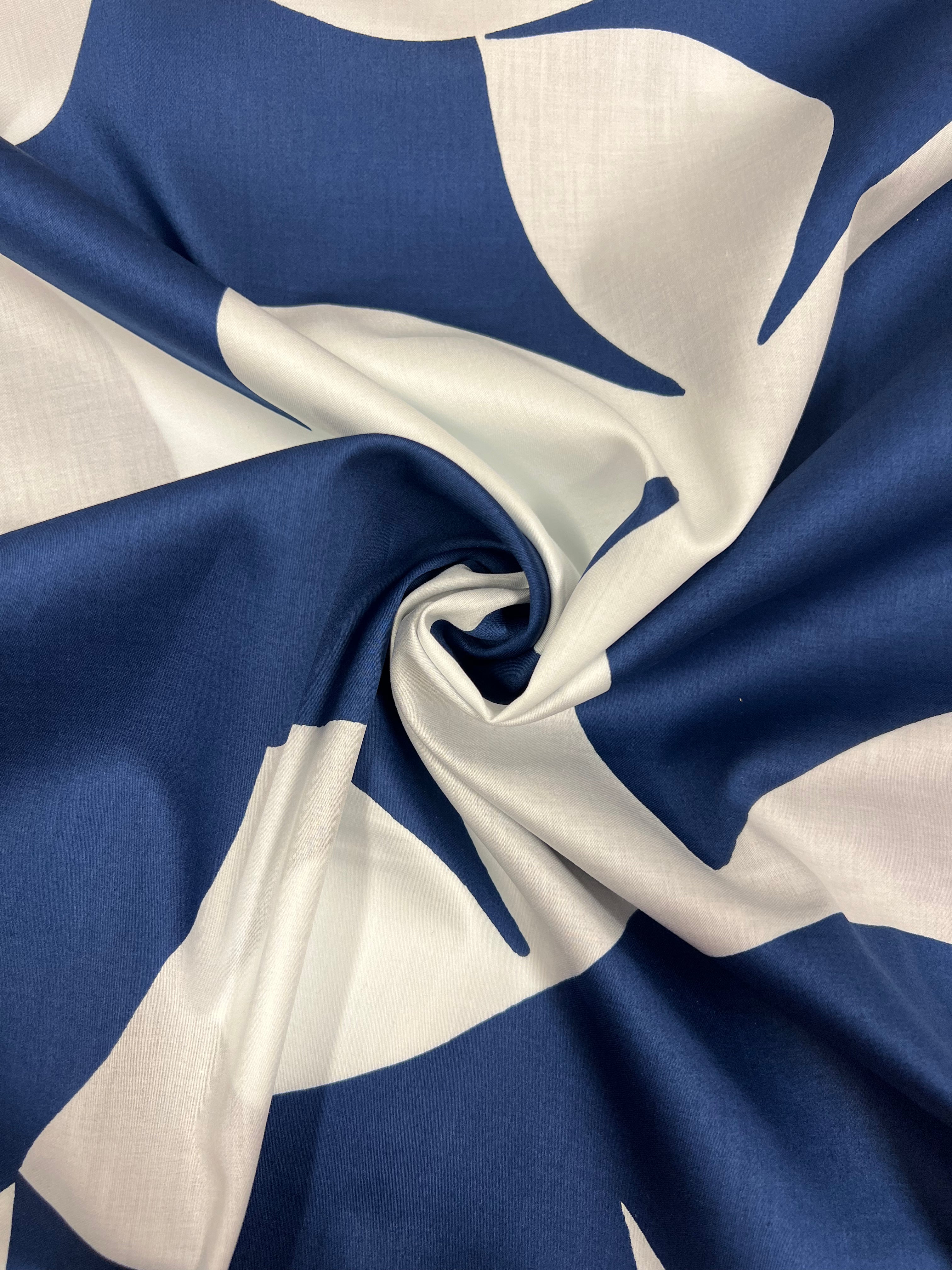 Nordic Blue - Katoen (satijn)