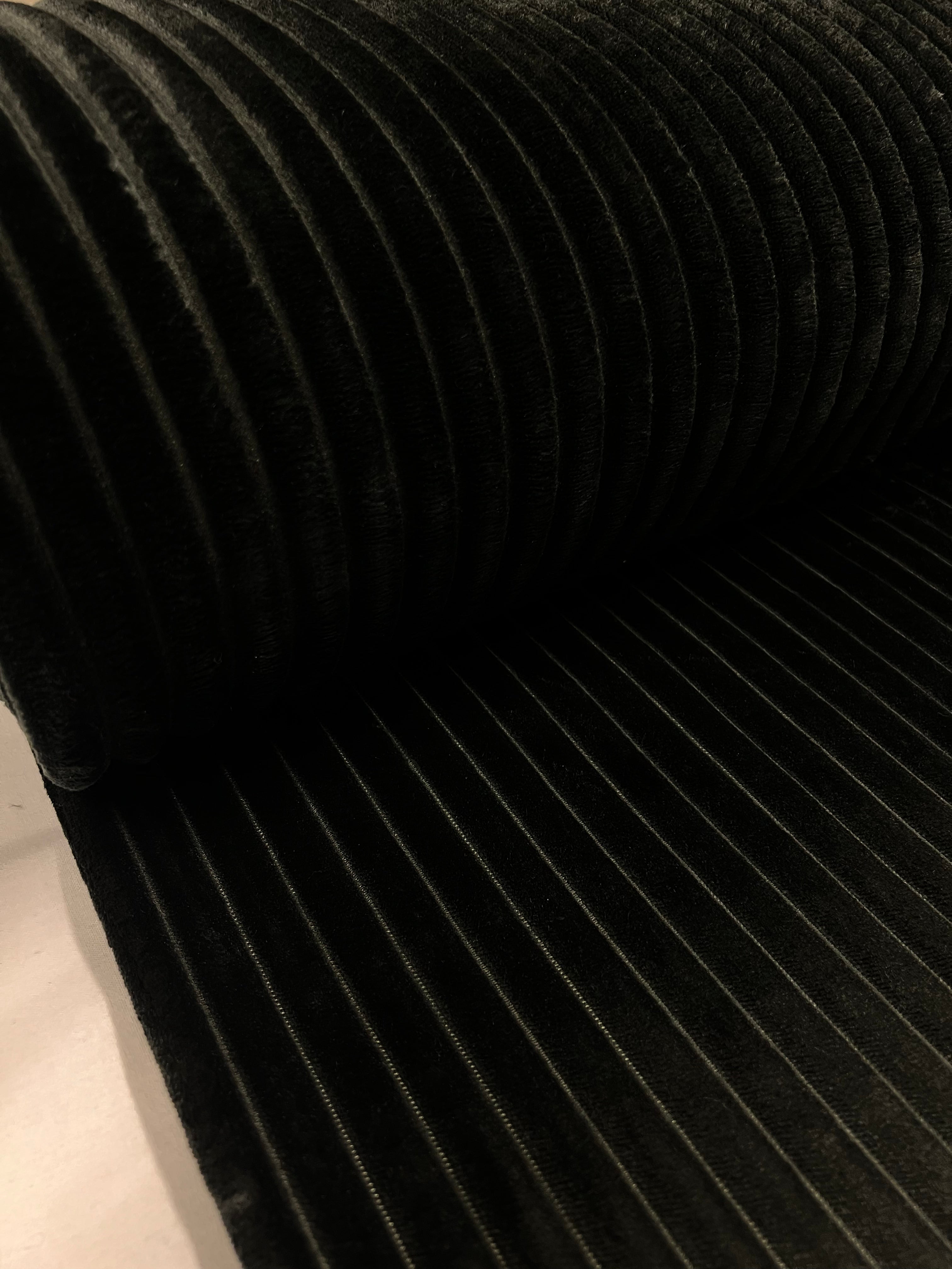 Black Stripes - Faux Fur