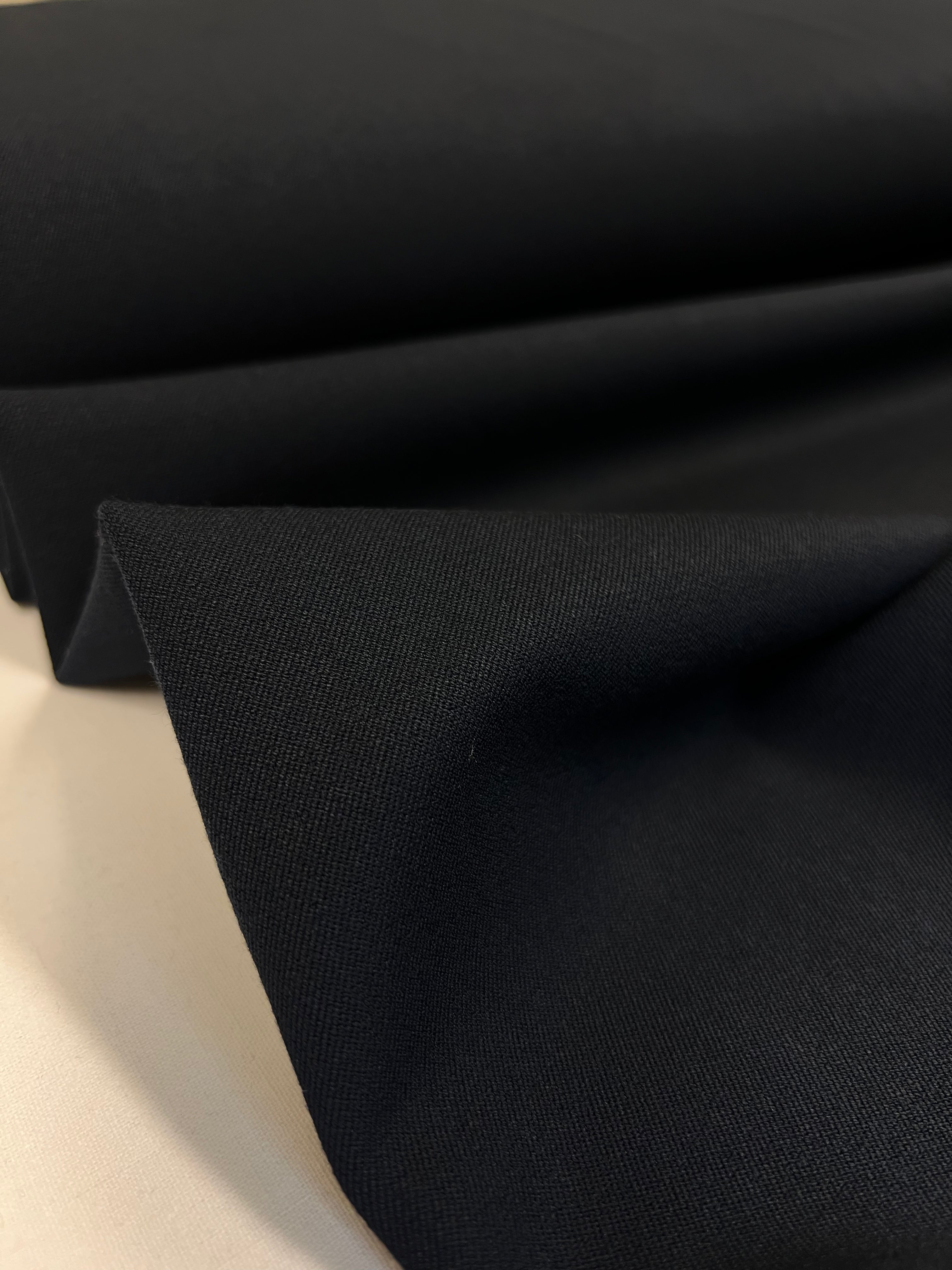 Marineblauw - Stretchgabardine