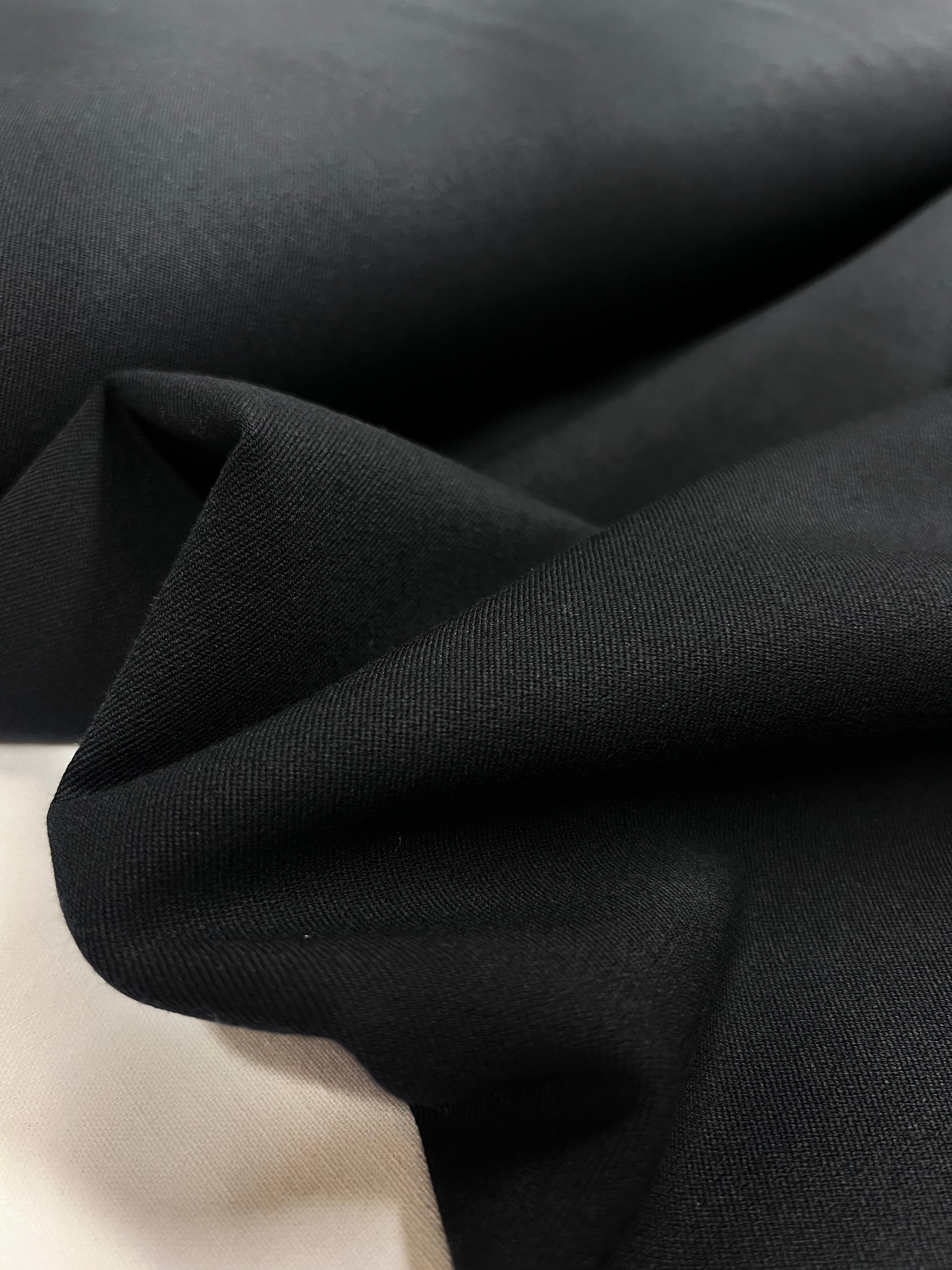 Marineblauw - Stretchgabardine