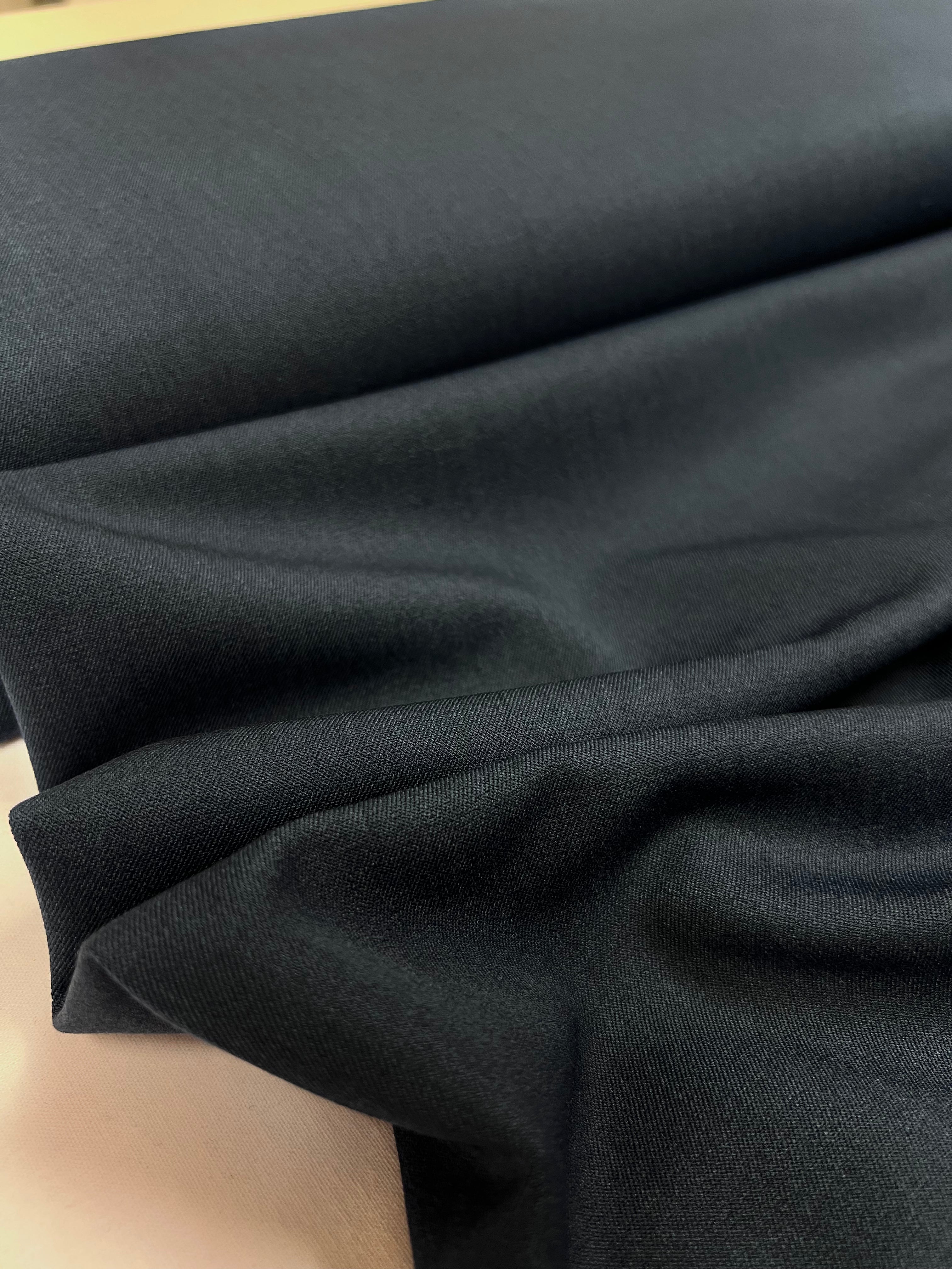 Jeansblauw - Stretchgabardine