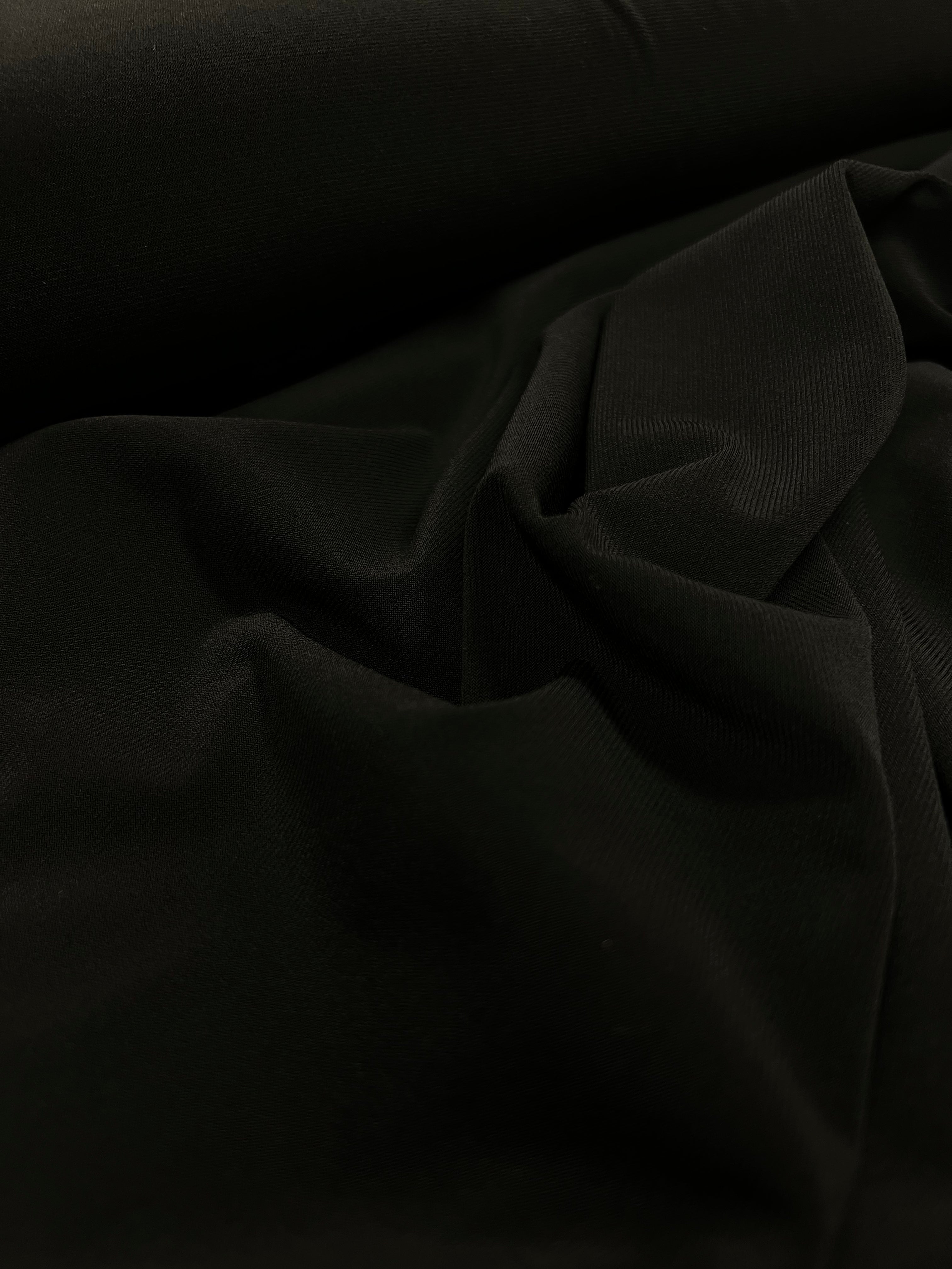 Obsidian Black - Polyestertricot