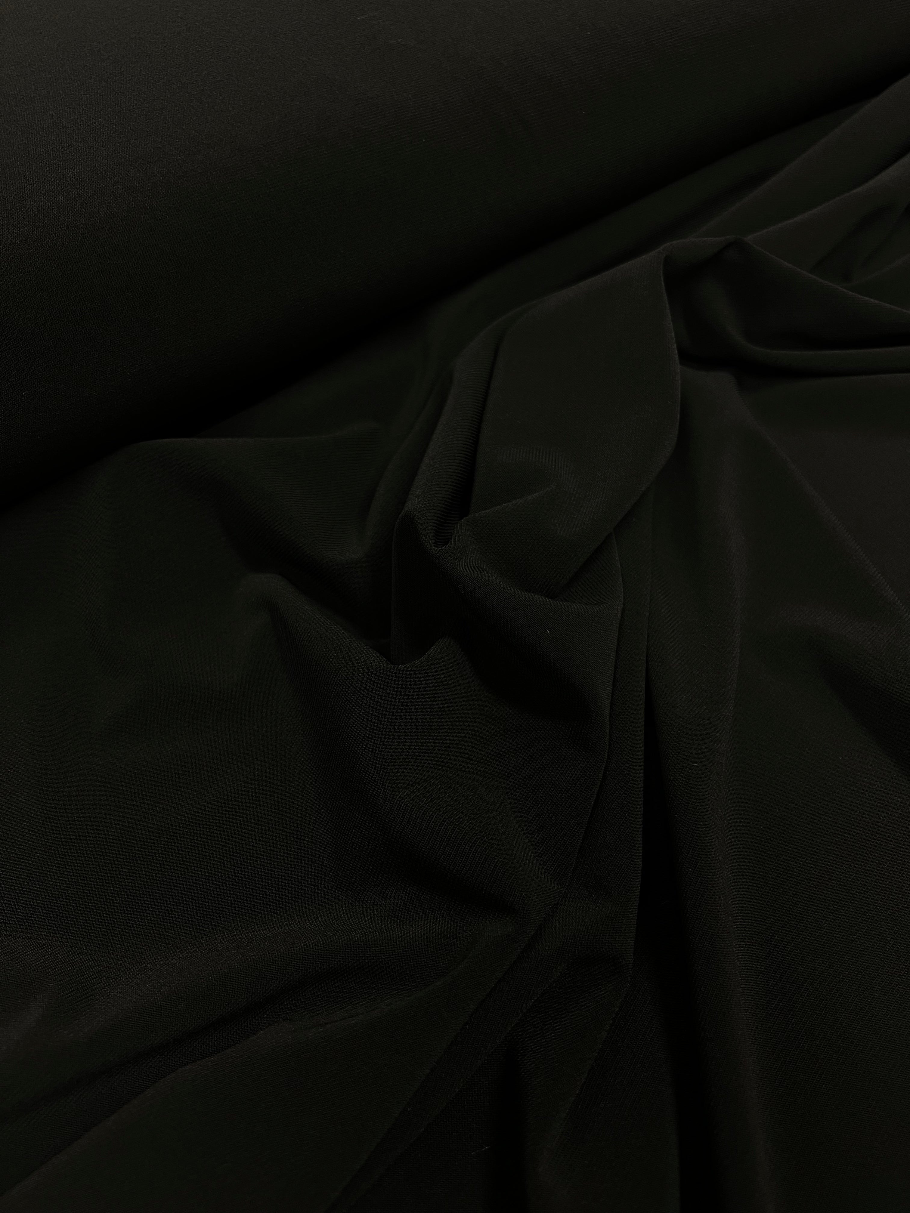 Obsidian Black - Polyestertricot