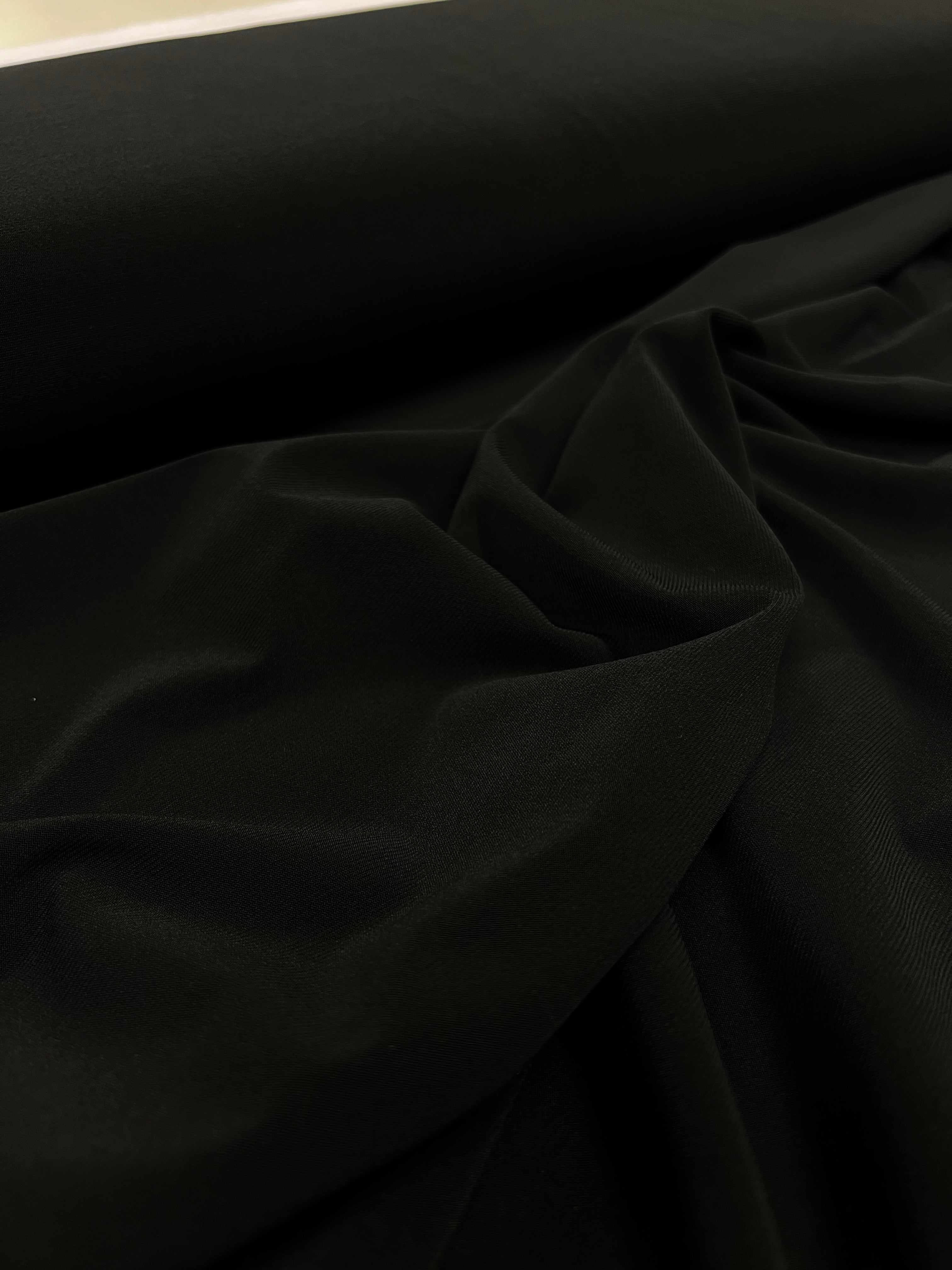 Obsidian Black - Polyestertricot