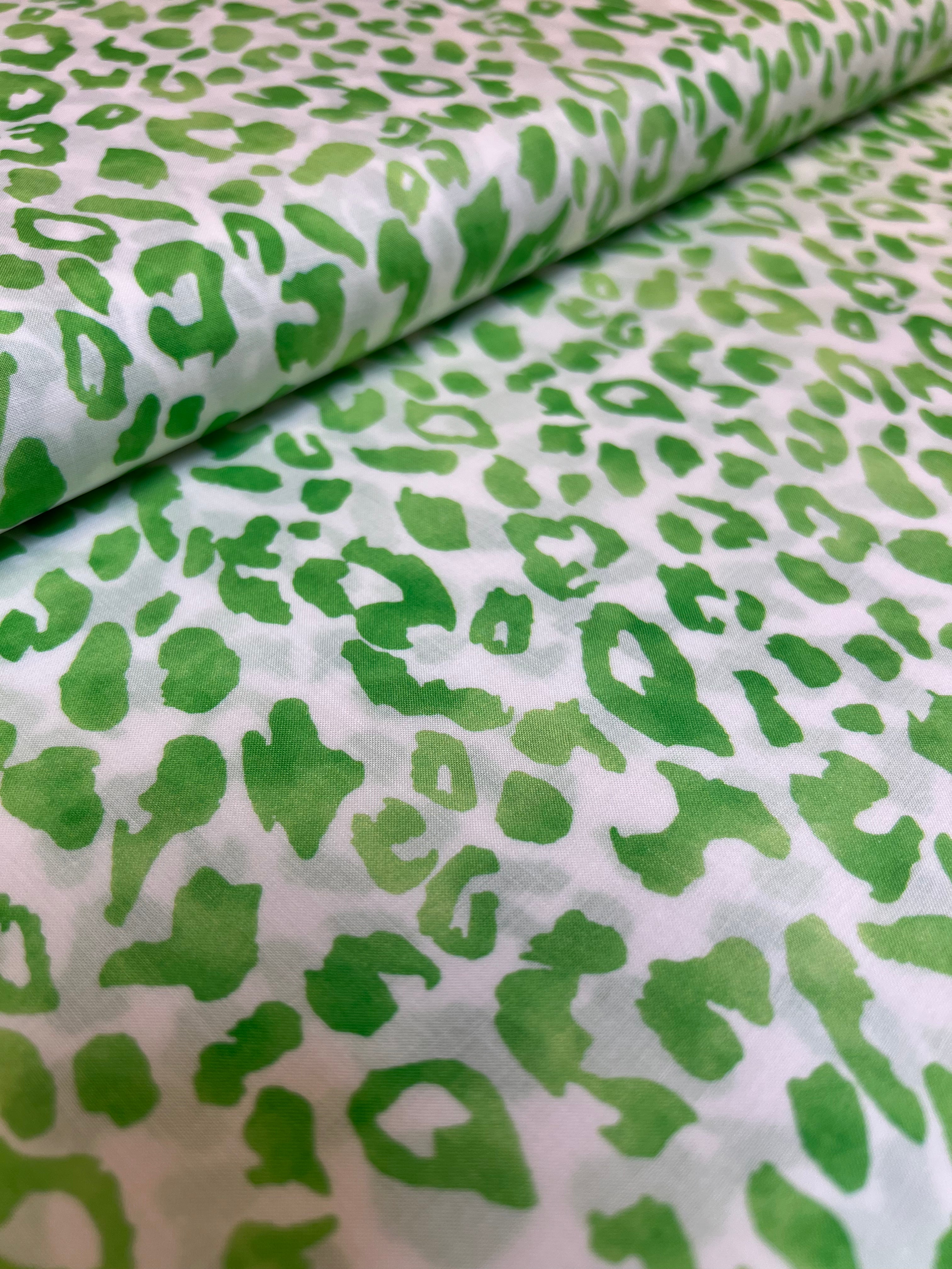 Lime Leopard - Viscose