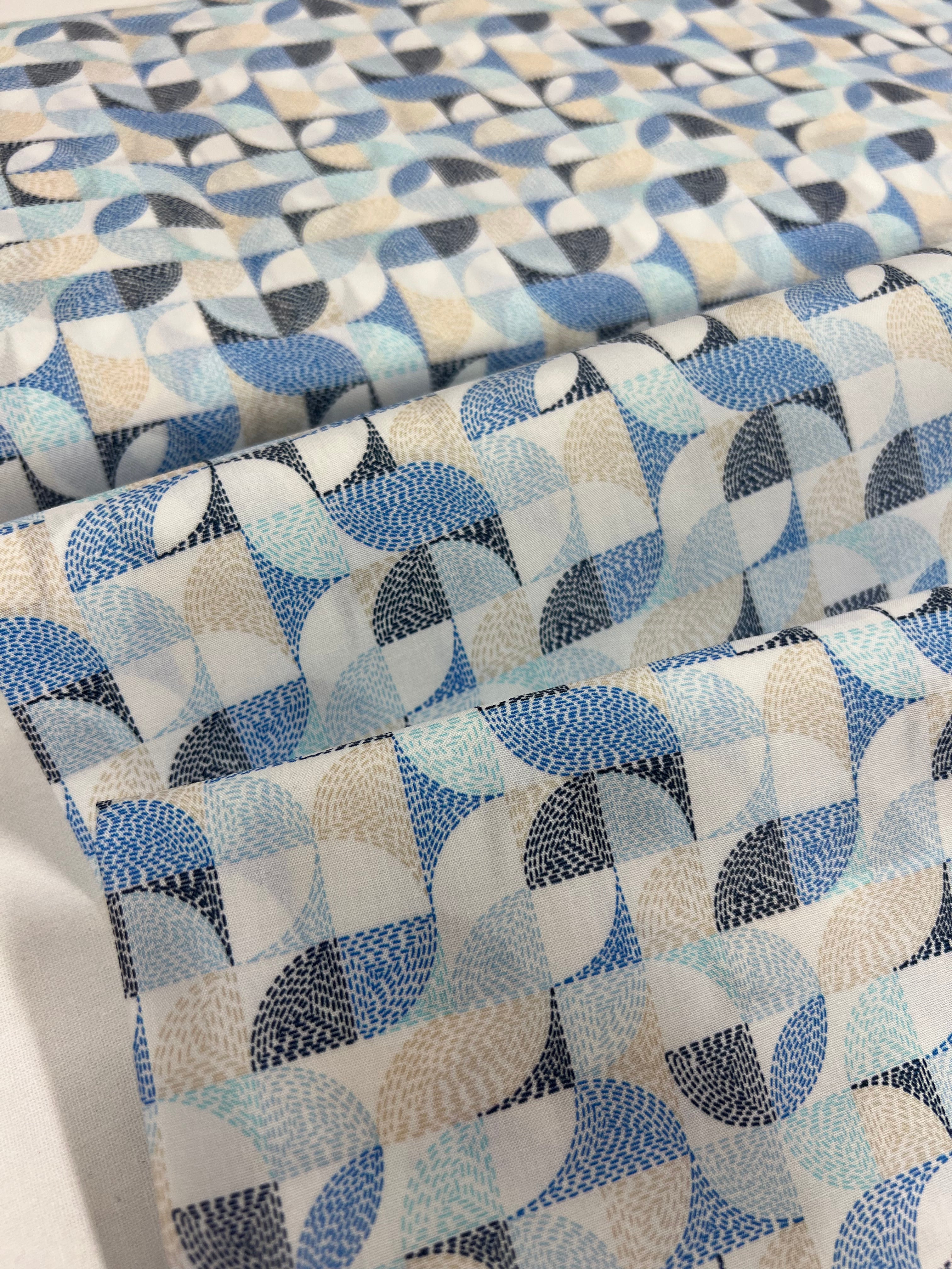 Retro Streepjes - Poplin Katoen