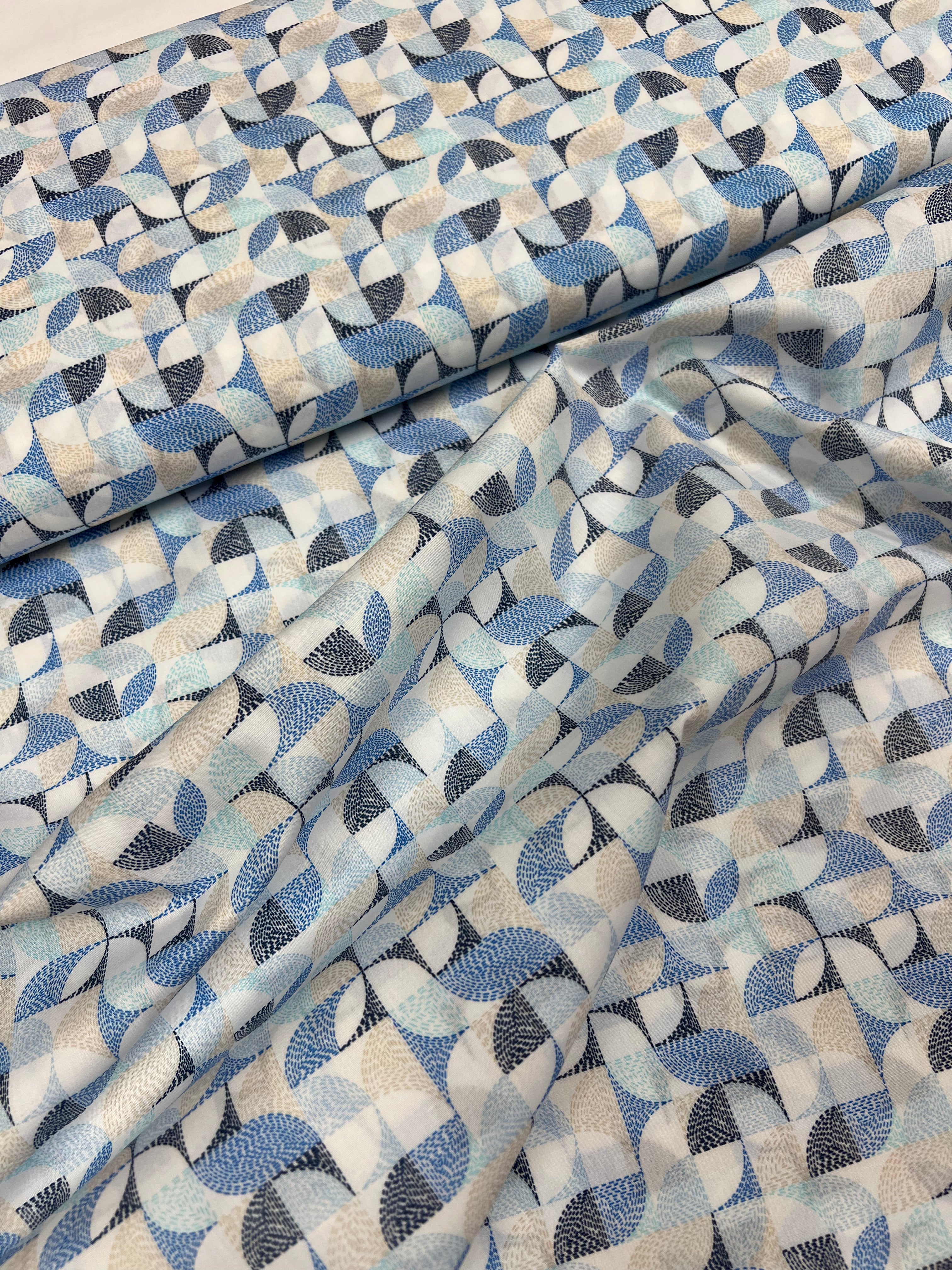 Retro Streepjes - Poplin Katoen