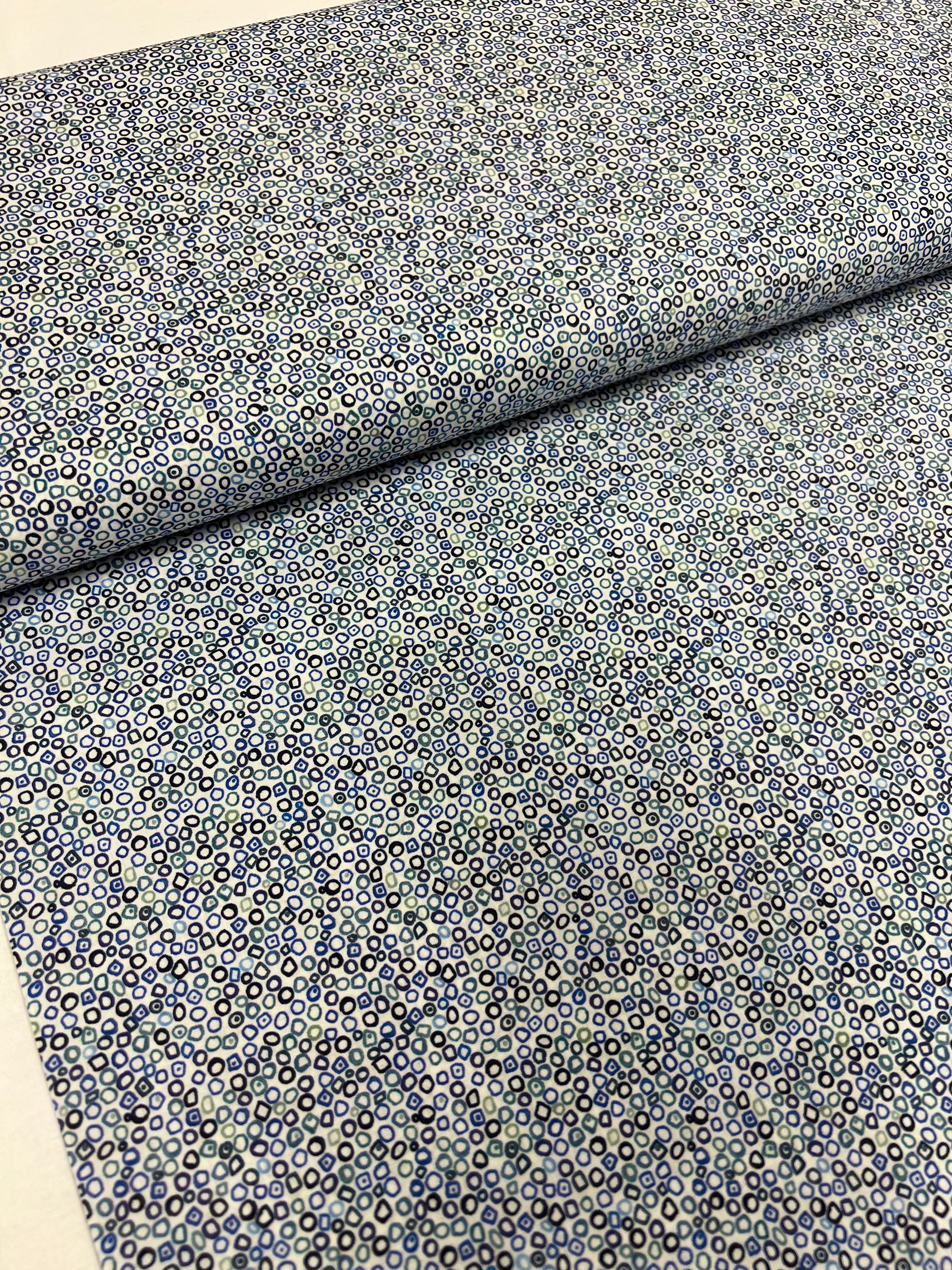 Blue Bubbles - Poplin Katoen