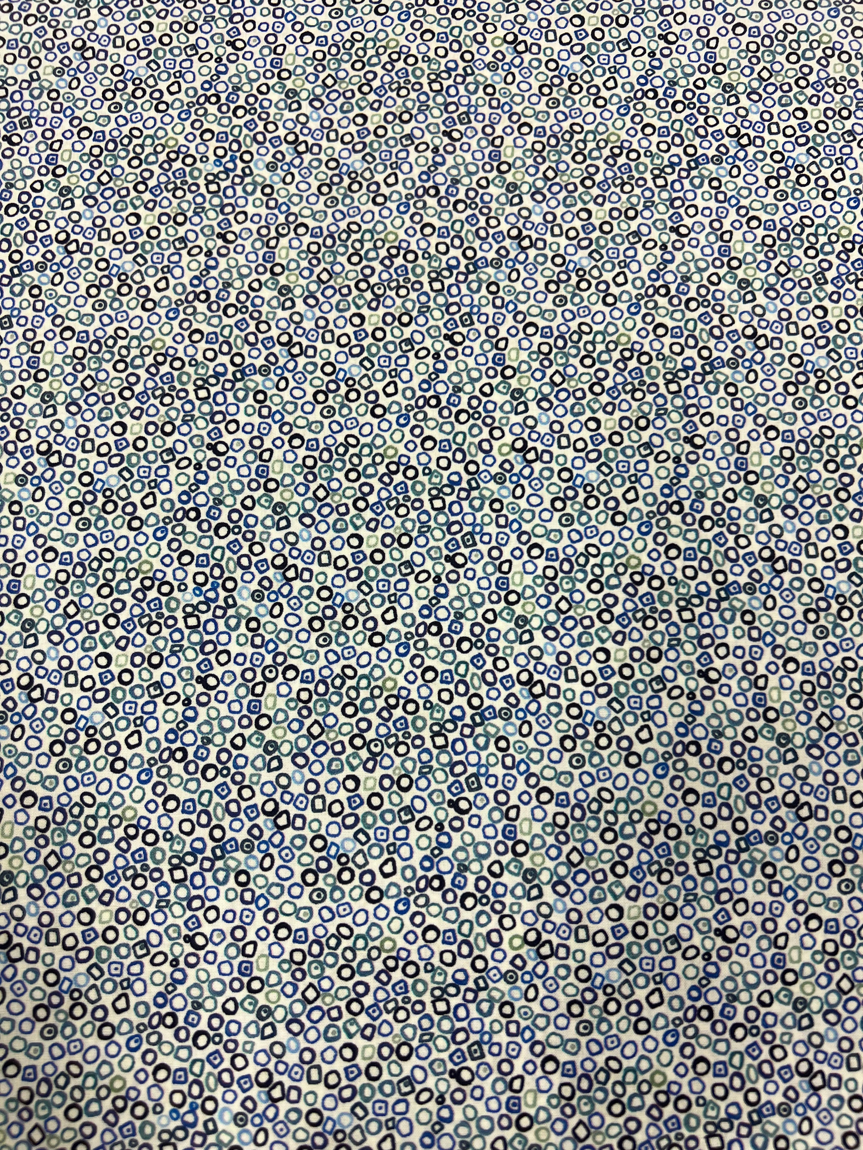 Blue Bubbles - Poplin Katoen