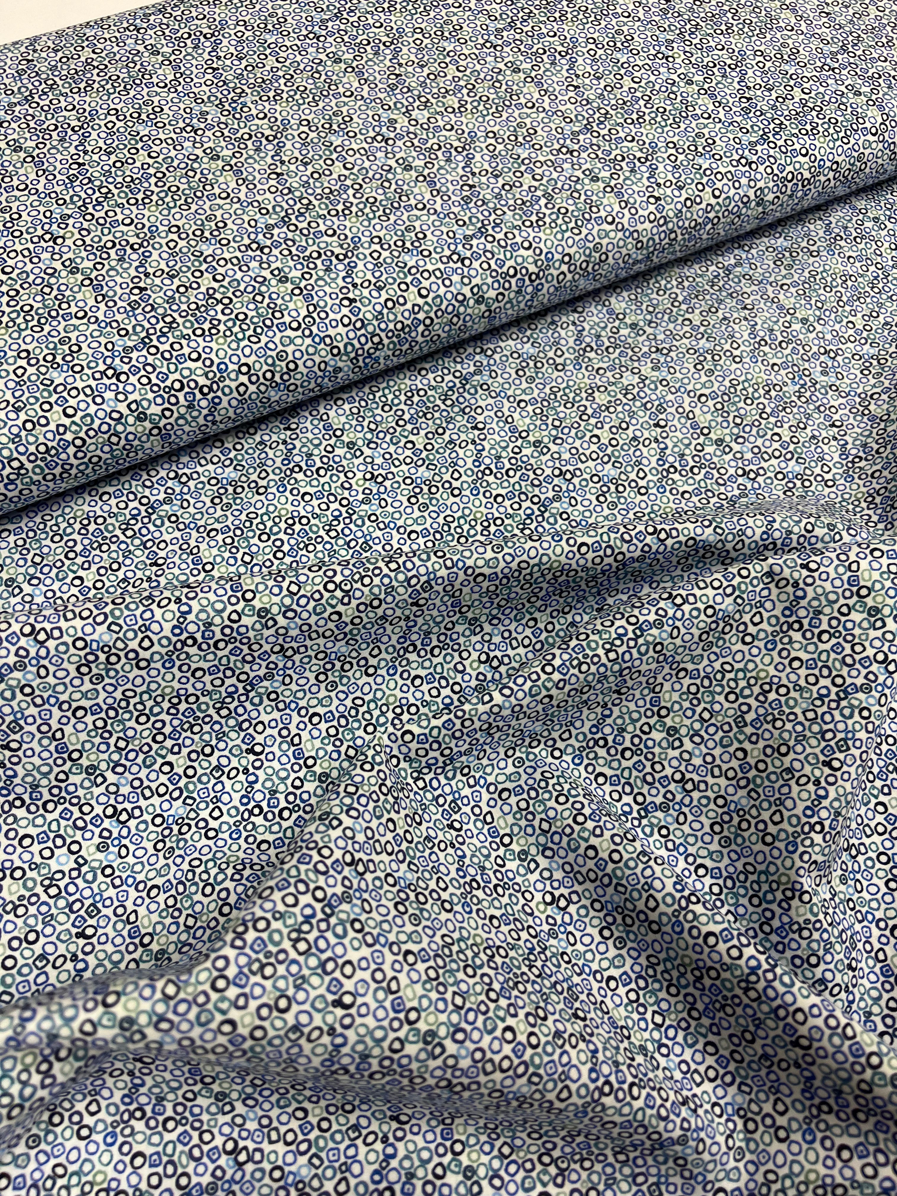 Blue Bubbles - Poplin Katoen