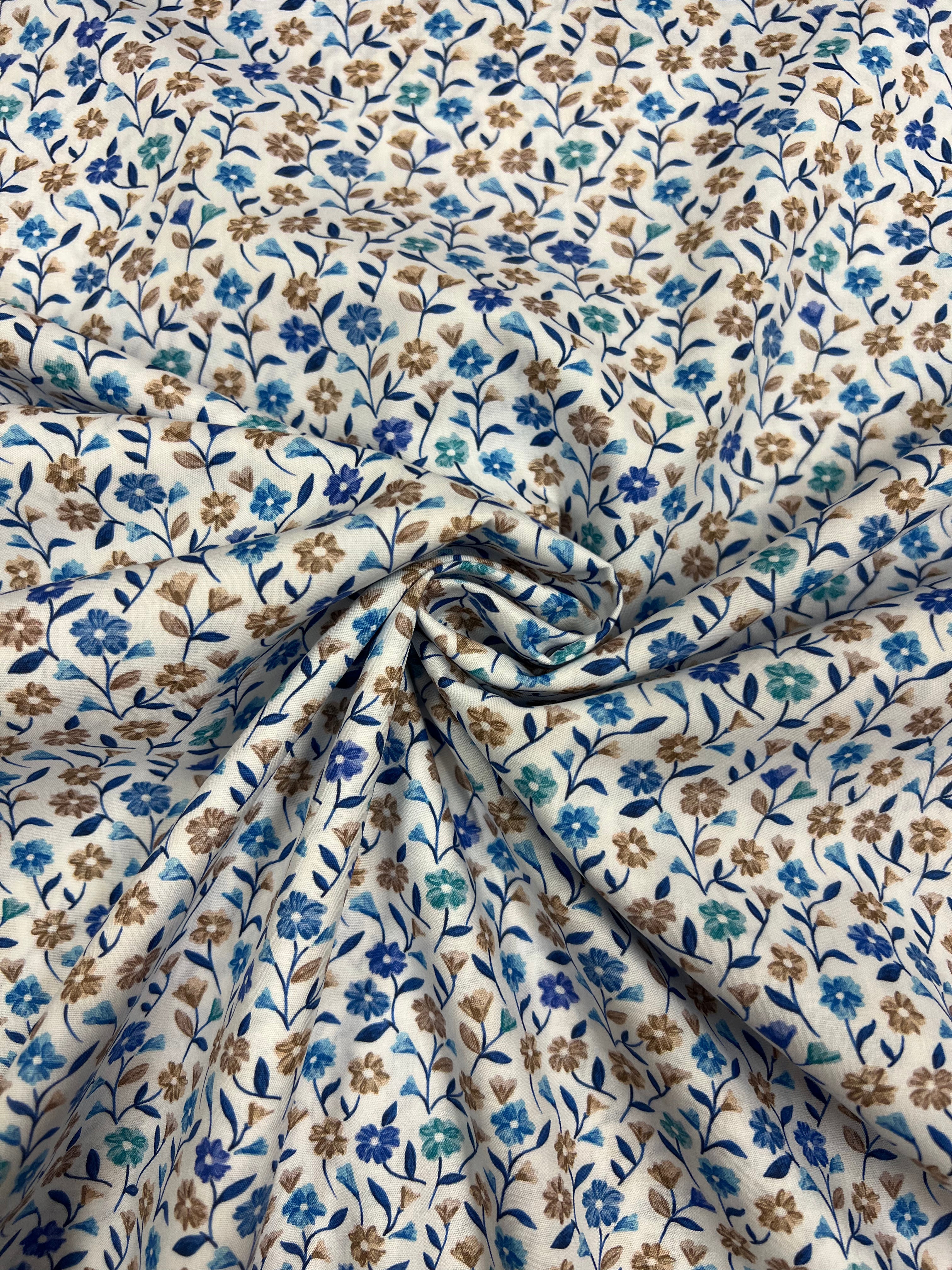 Veldbloemen - Poplin Katoen