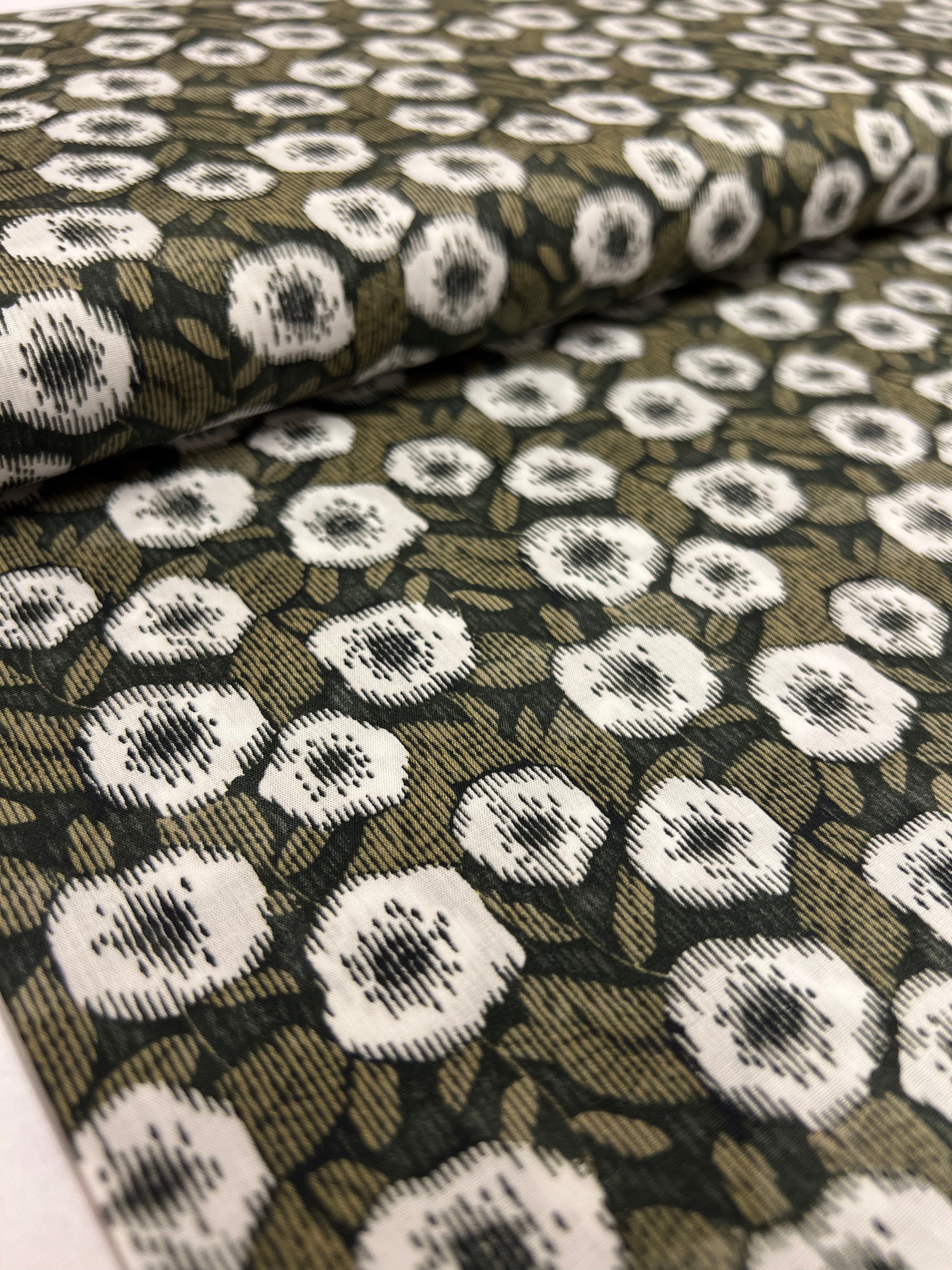 Moss Glitch - Poplin Katoen