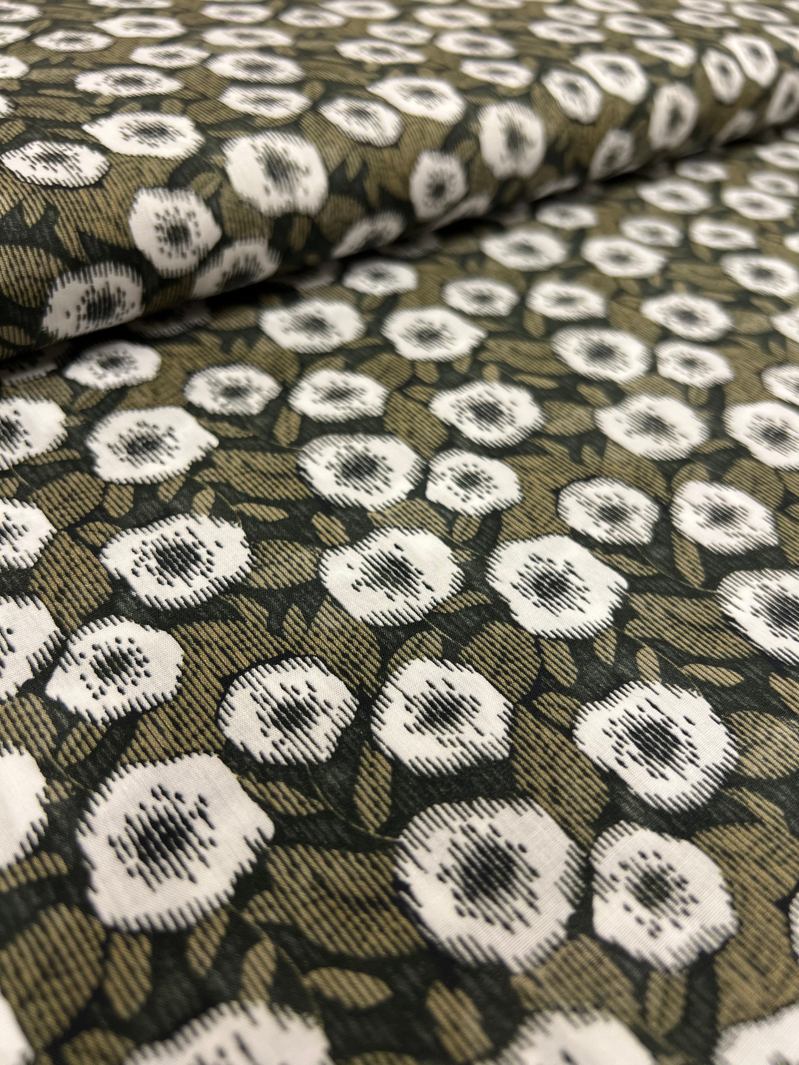 Moss Glitch - Poplin Katoen