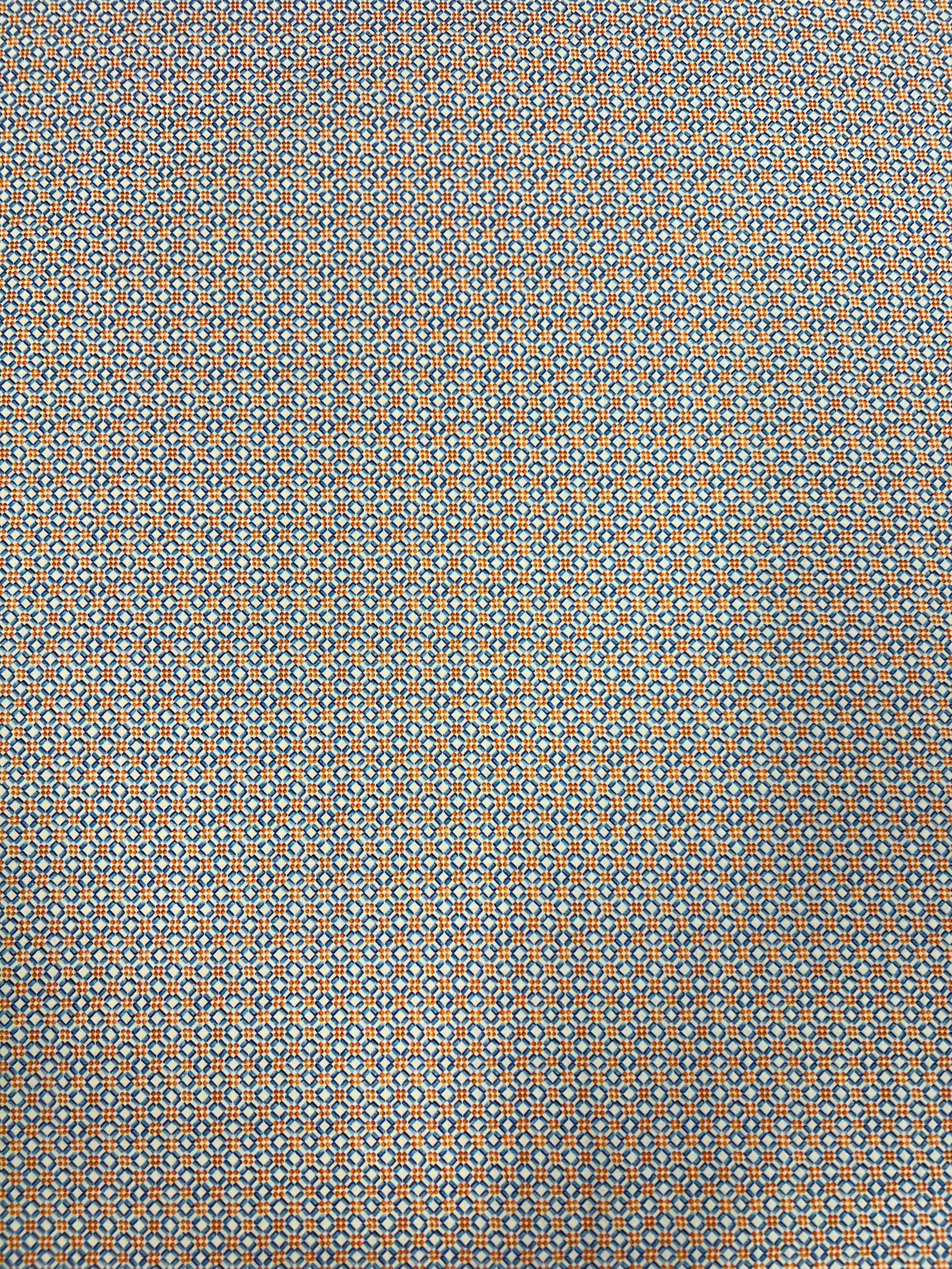 Azulejo Oranje - Poplin Katoen