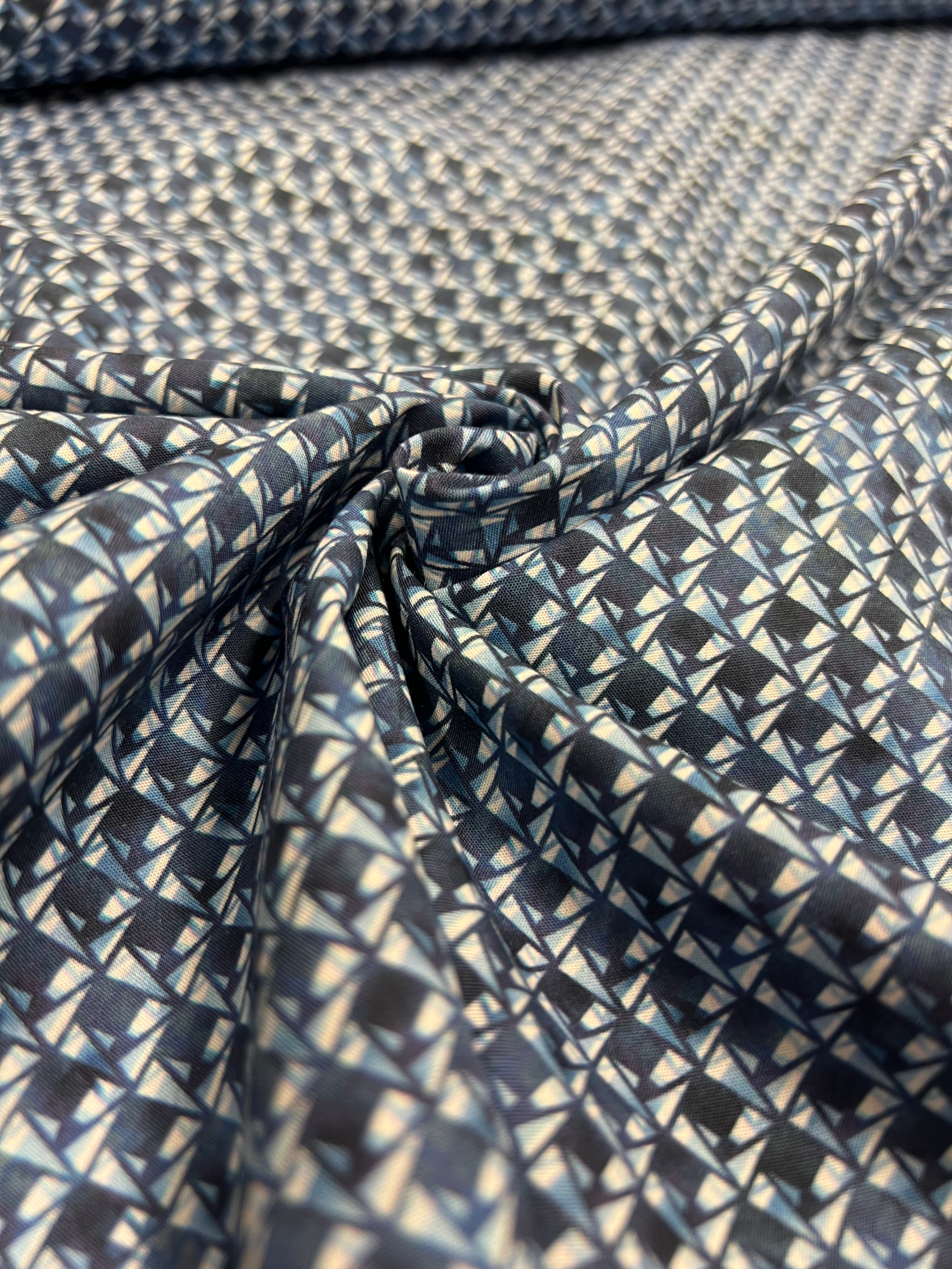Indigo Origami - Poplin Katoen