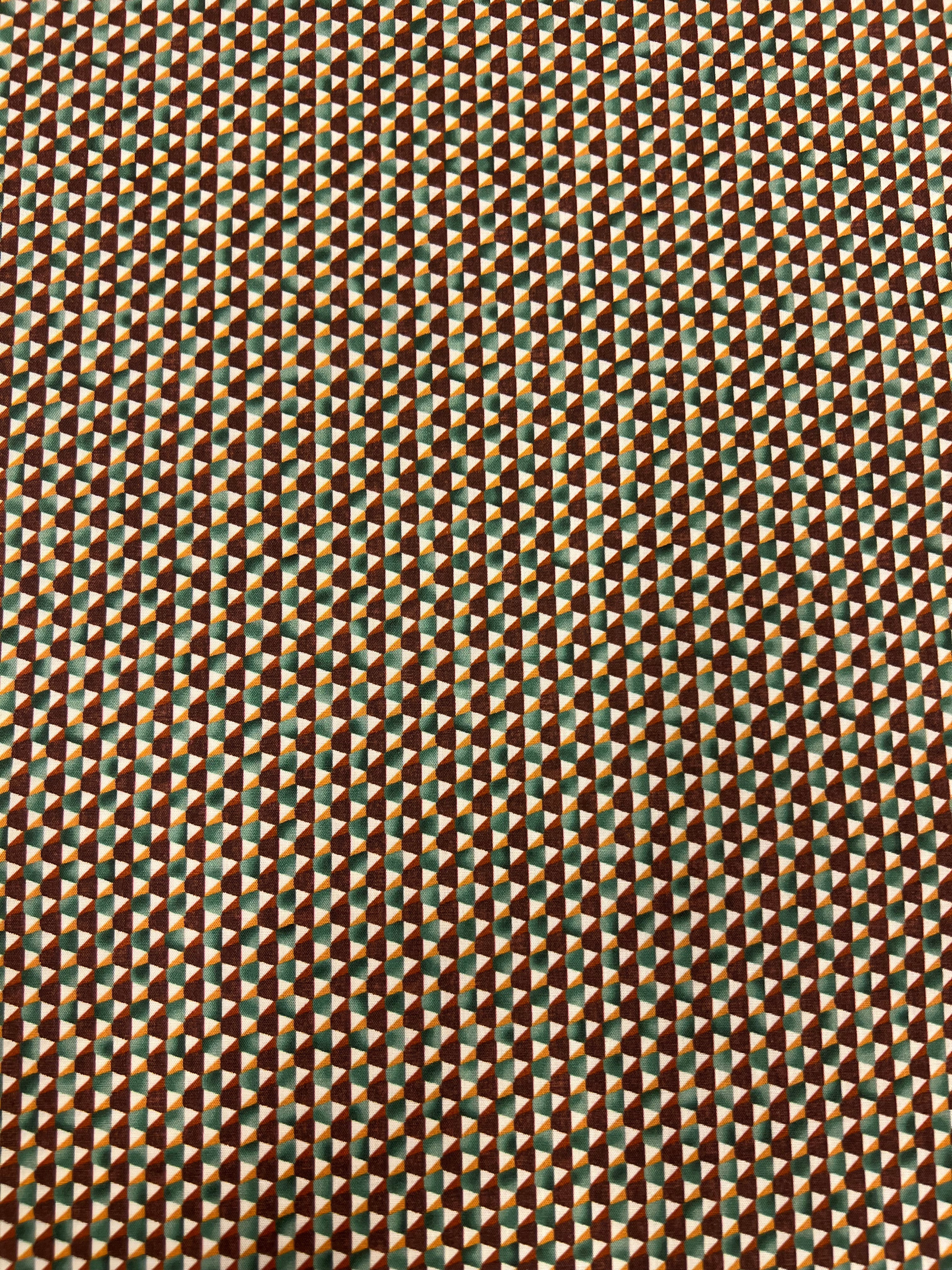 Mint & Amber Mosaic - Poplin Katoen
