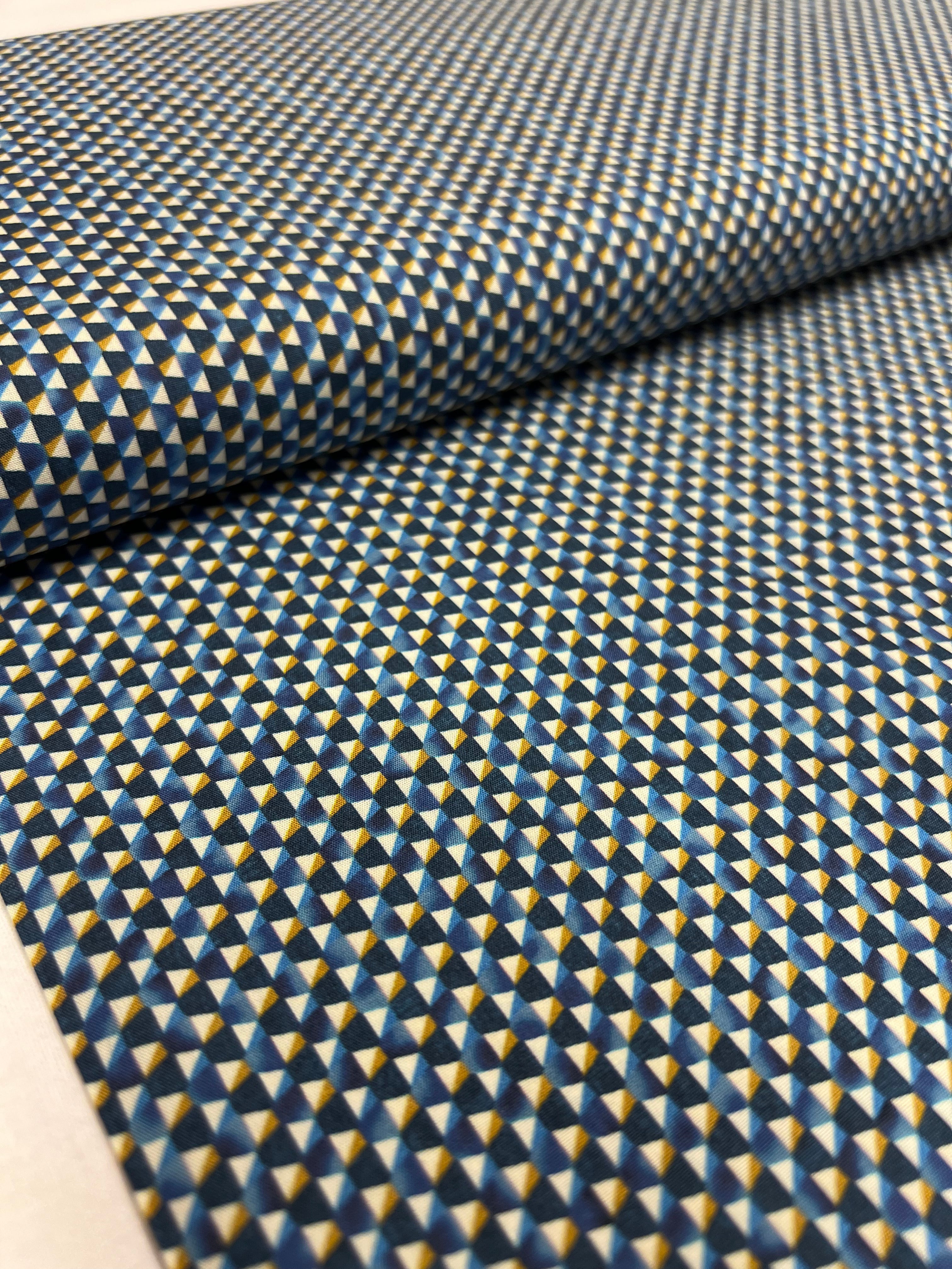 Ocean Mosaic - Poplin Katoen