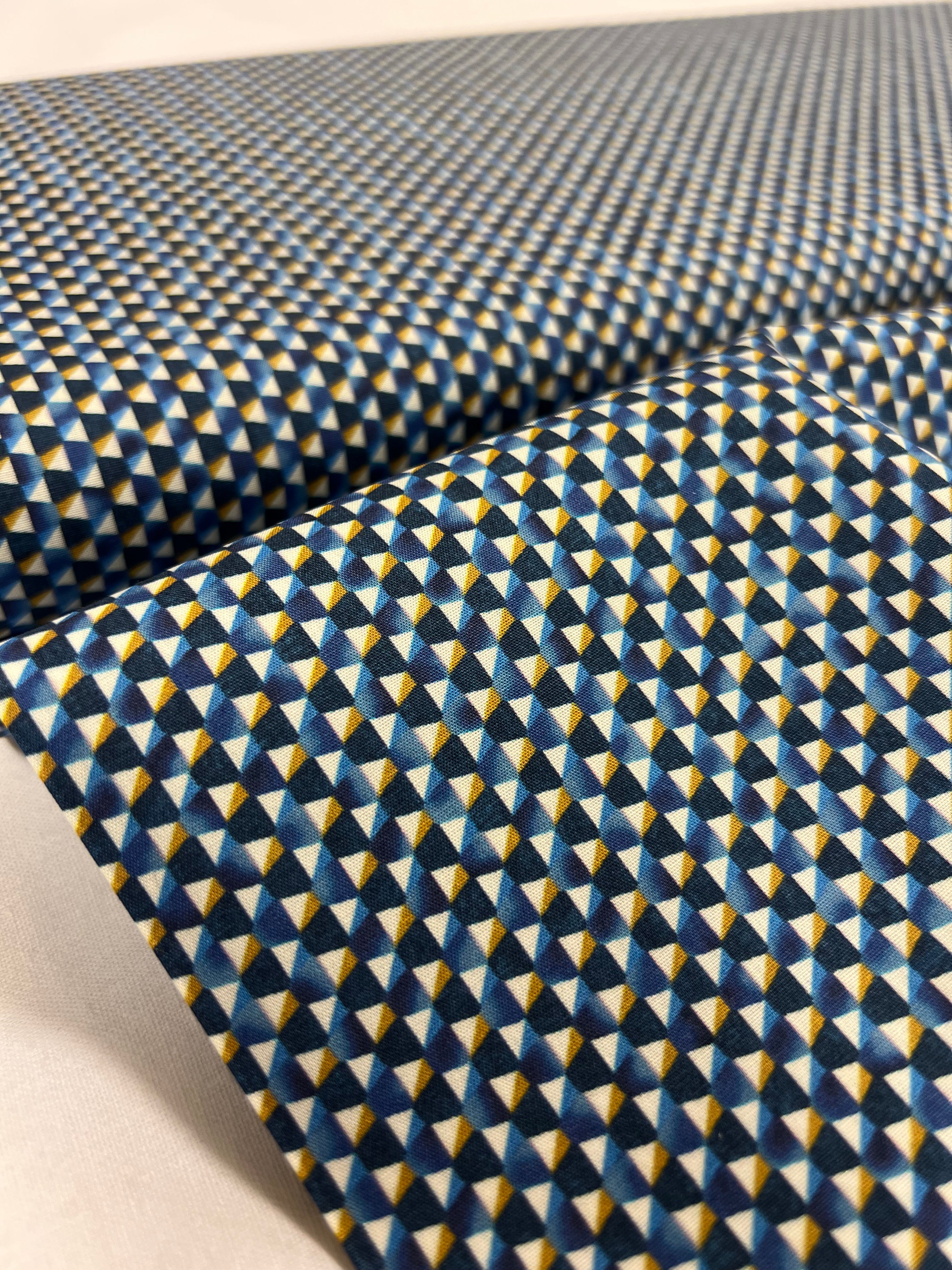 Ocean Mosaic - Poplin Katoen