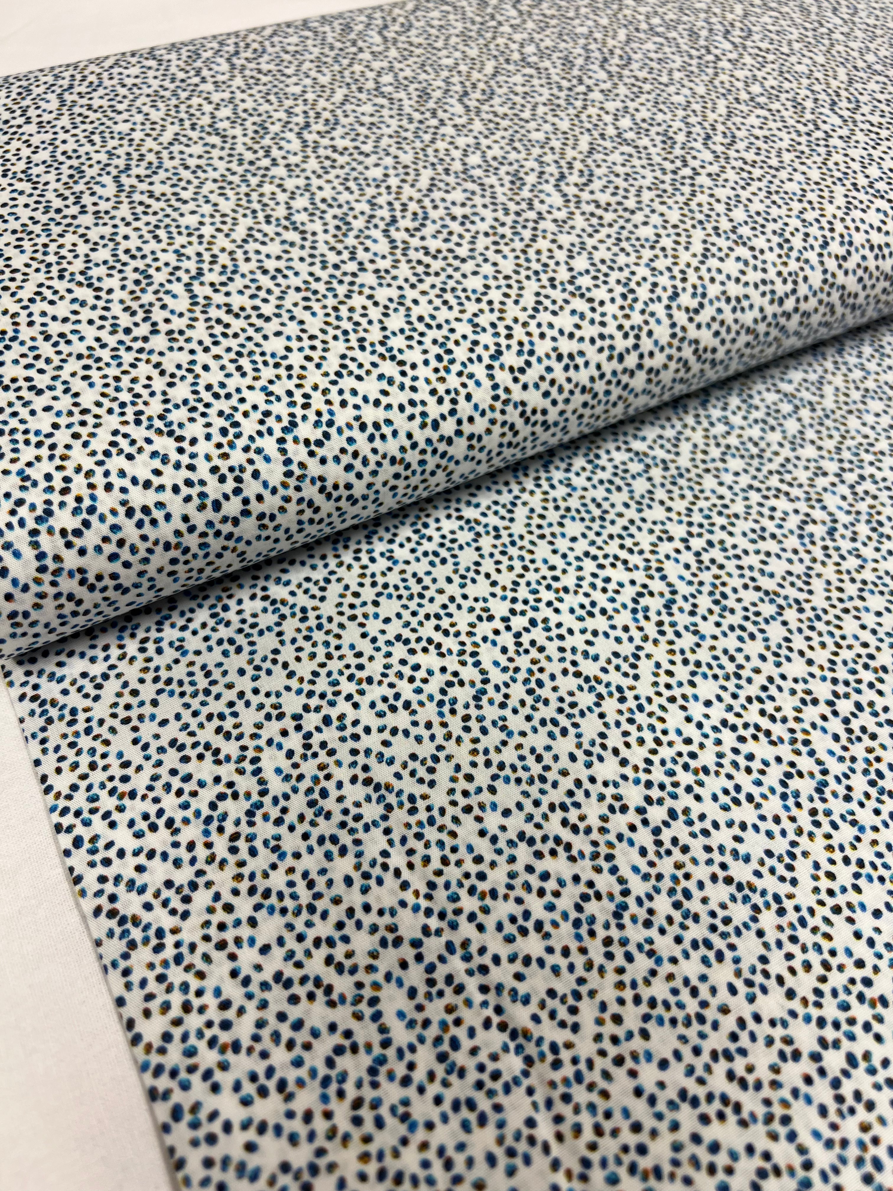Pebbles Blue - Poplin Katoen