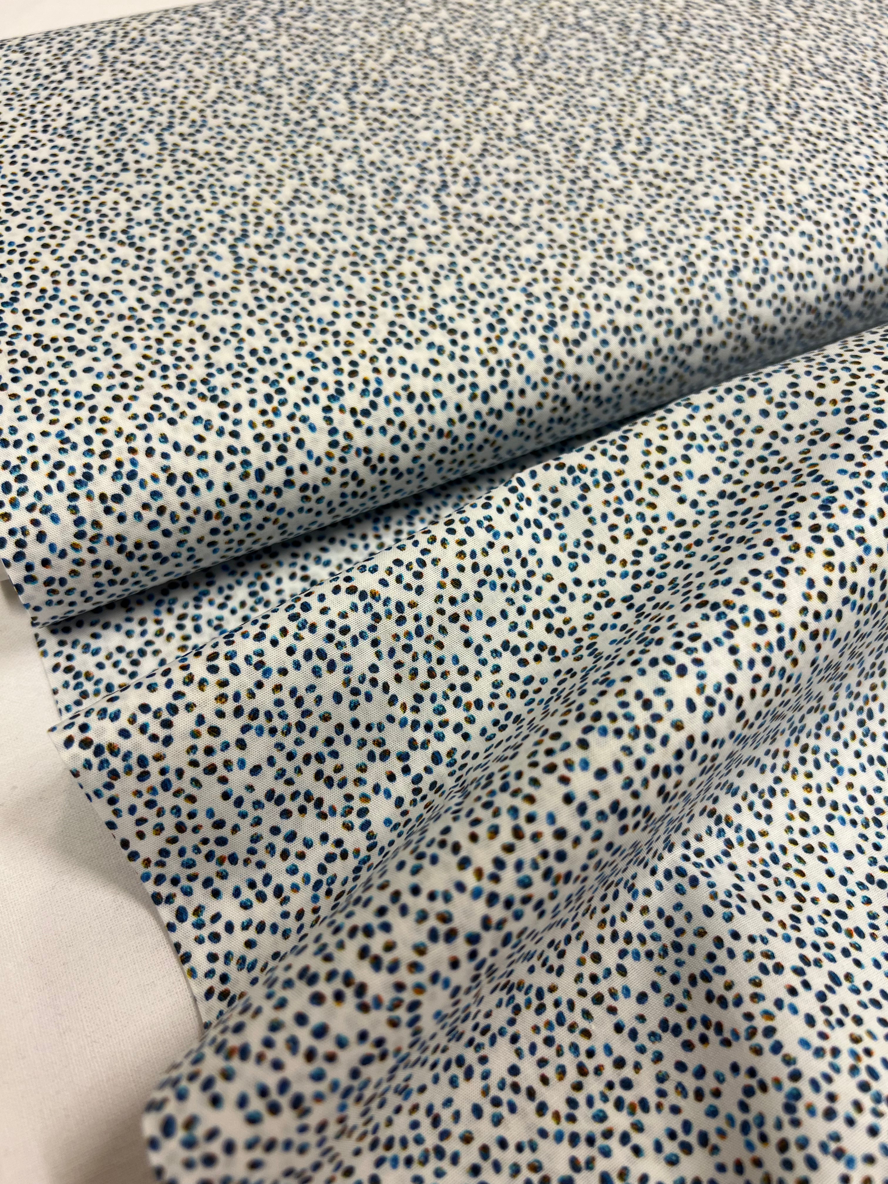 Pebbles Blue - Poplin Katoen