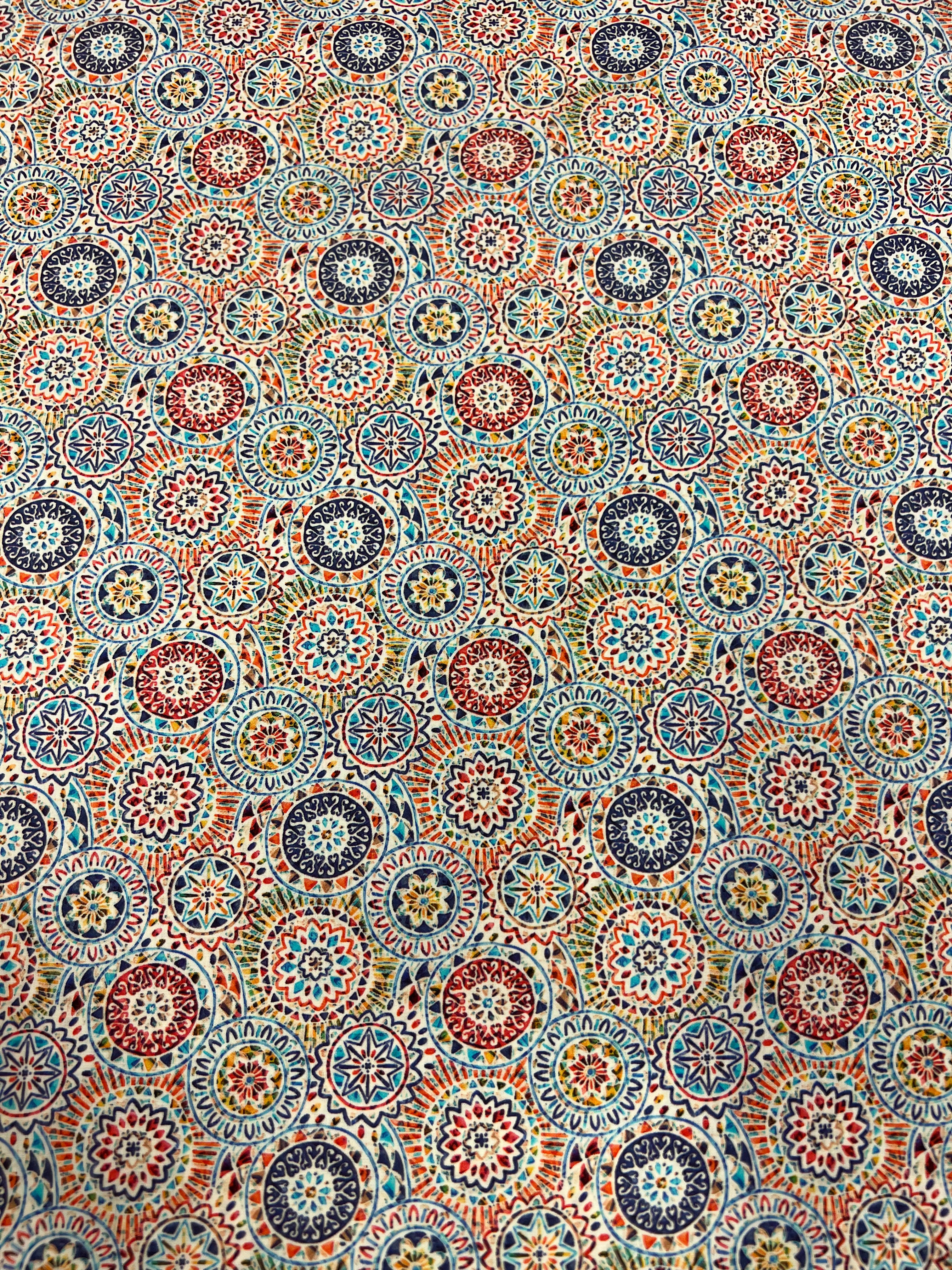 Mini Mandala Multicolor - Poplin Katoen