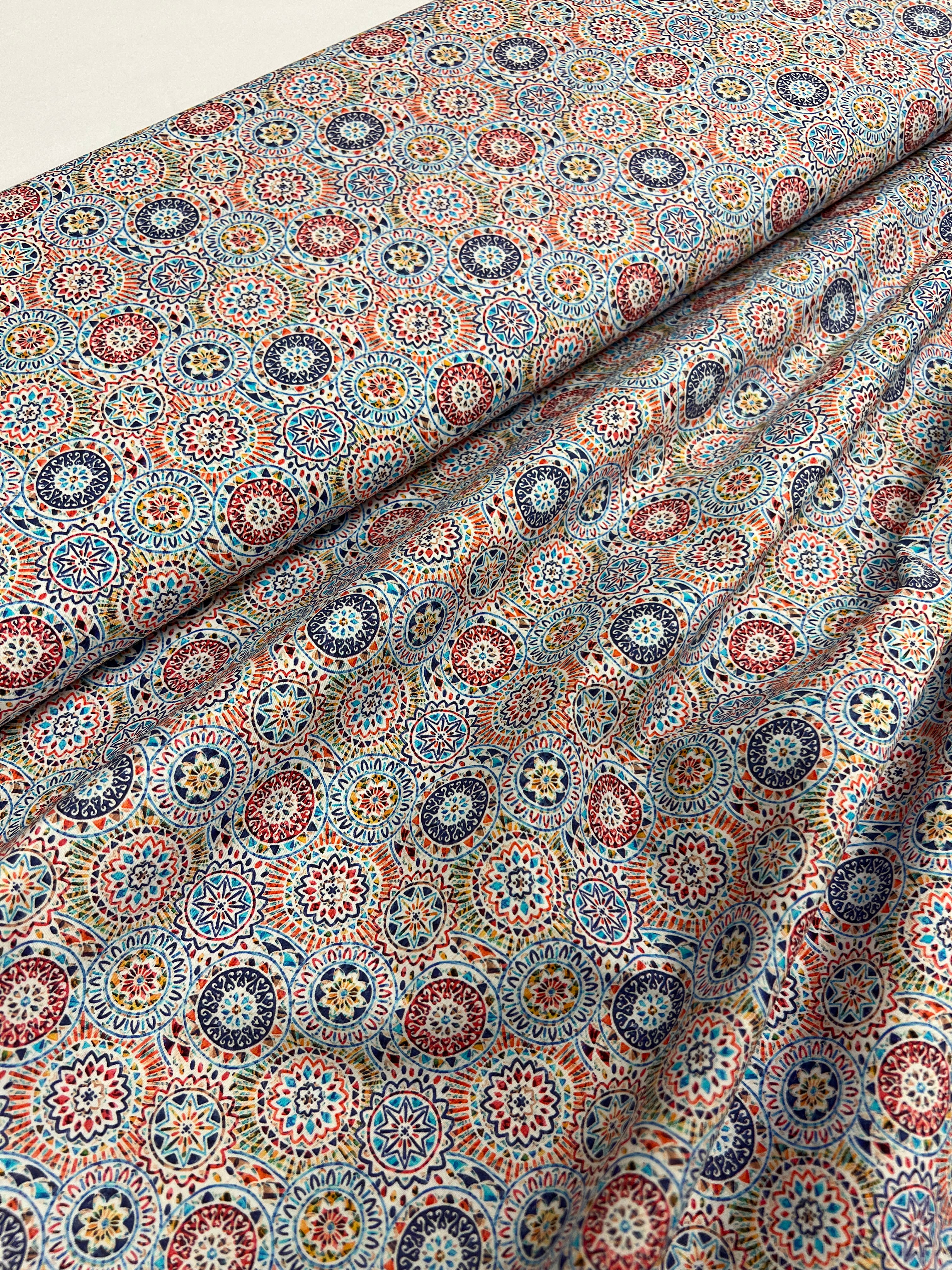 Mini Mandala Multicolor - Poplin Katoen
