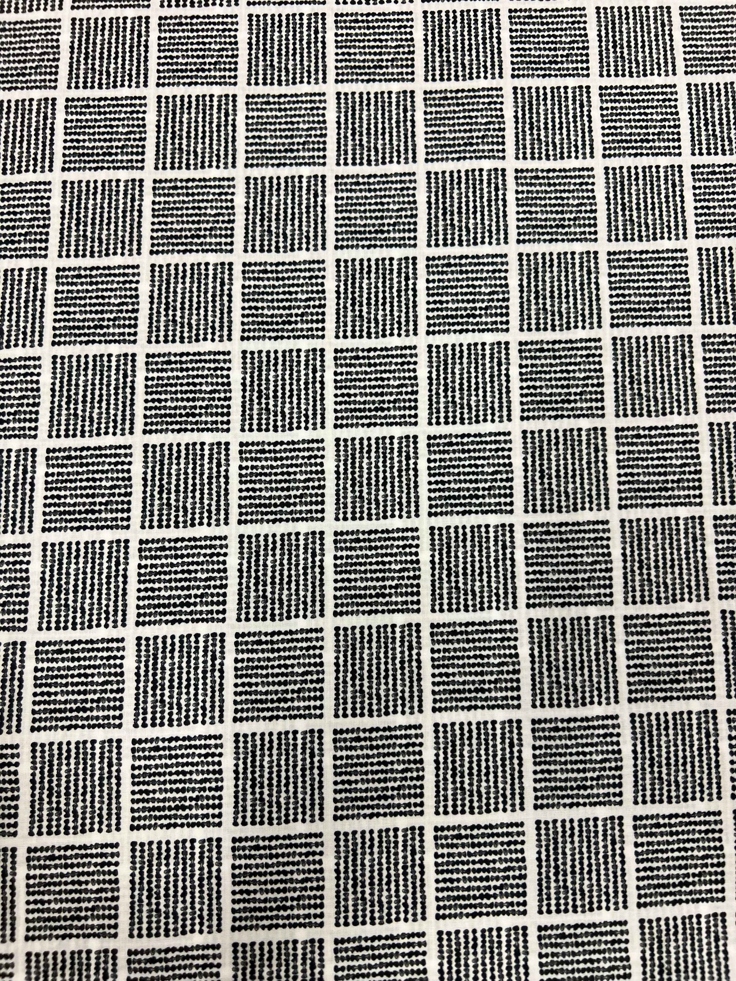 Matrix Black - Poplin Katoen