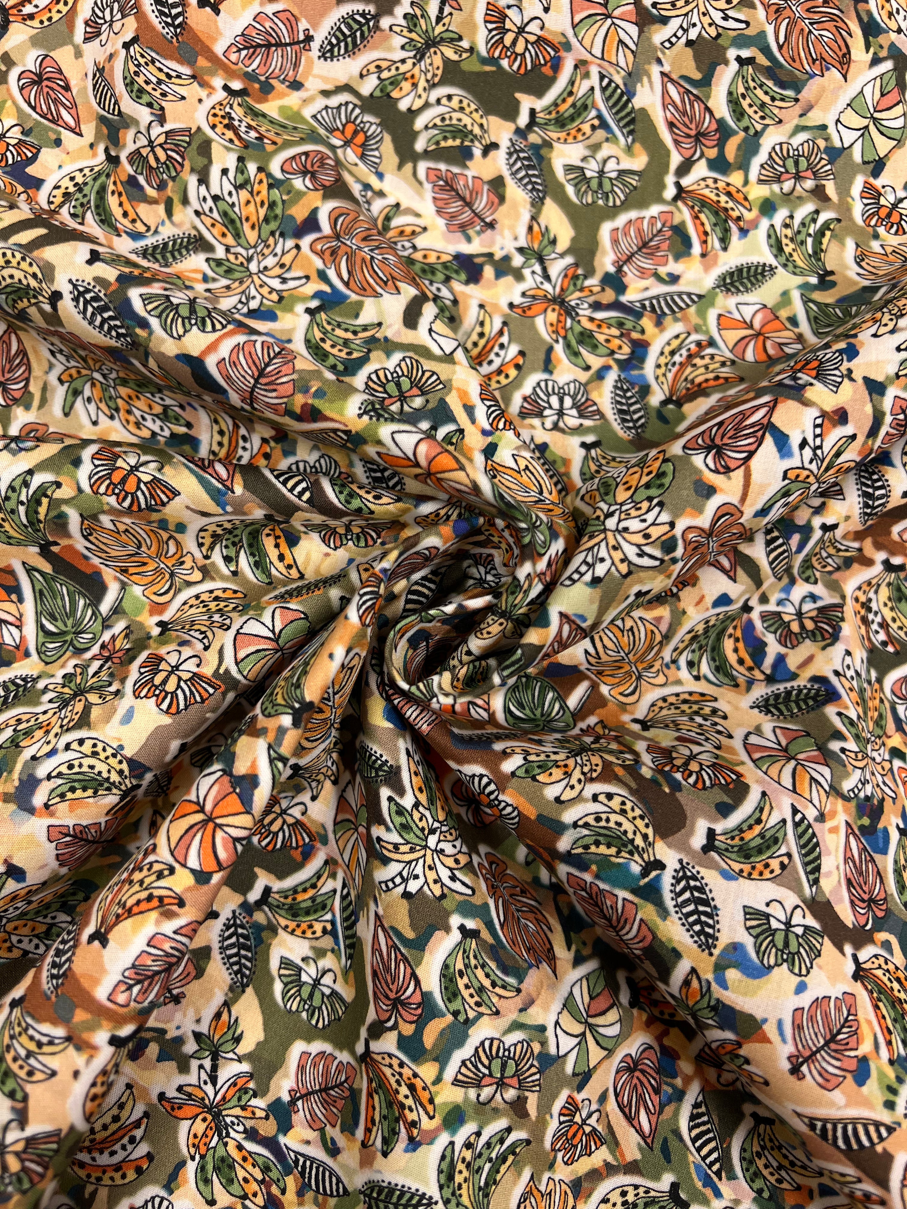 Jungle Jive Bright - Poplin Katoen