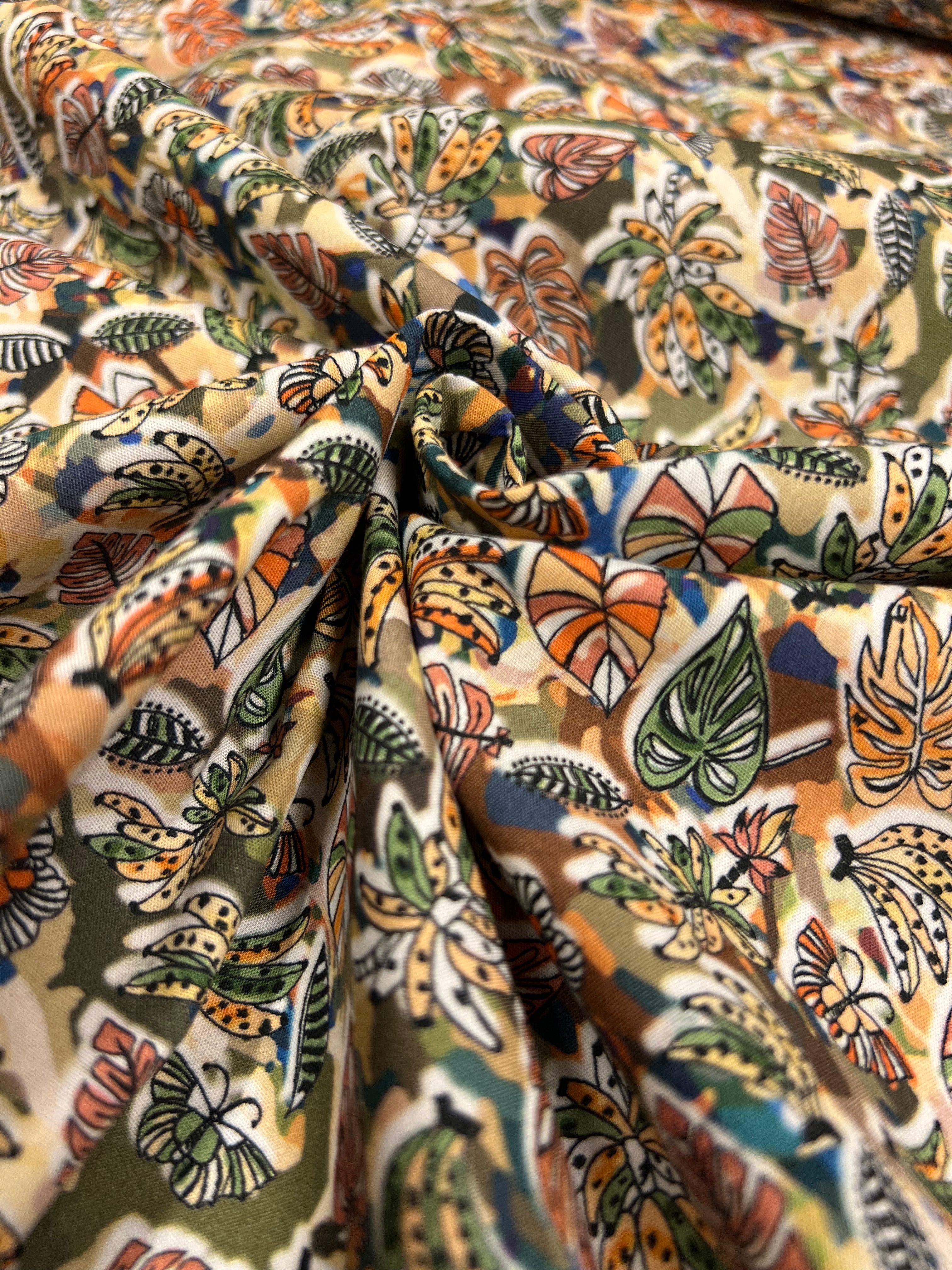 Jungle Jive Bright - Poplin Katoen