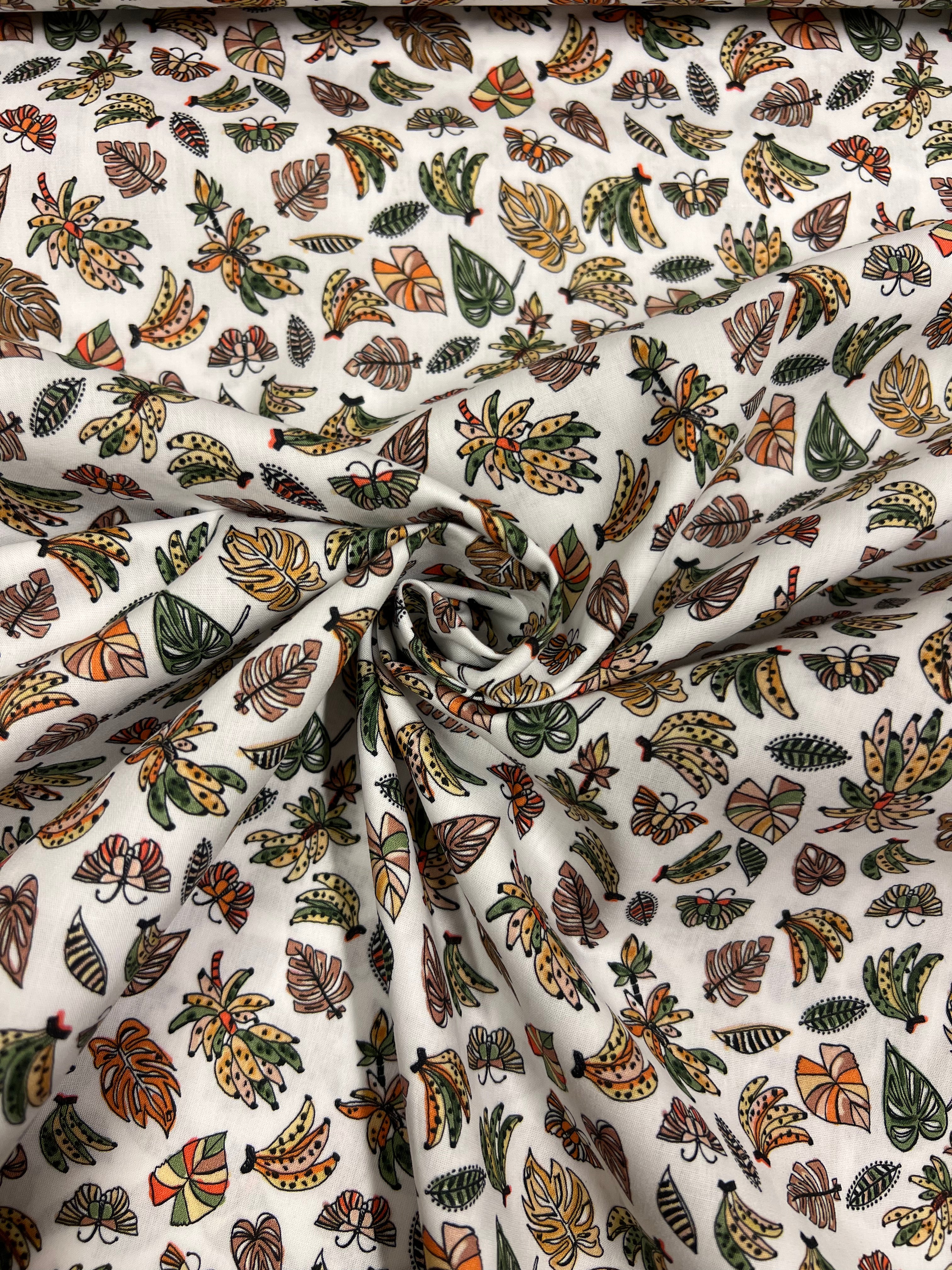 Jungle Jive Moss - Poplin Katoen