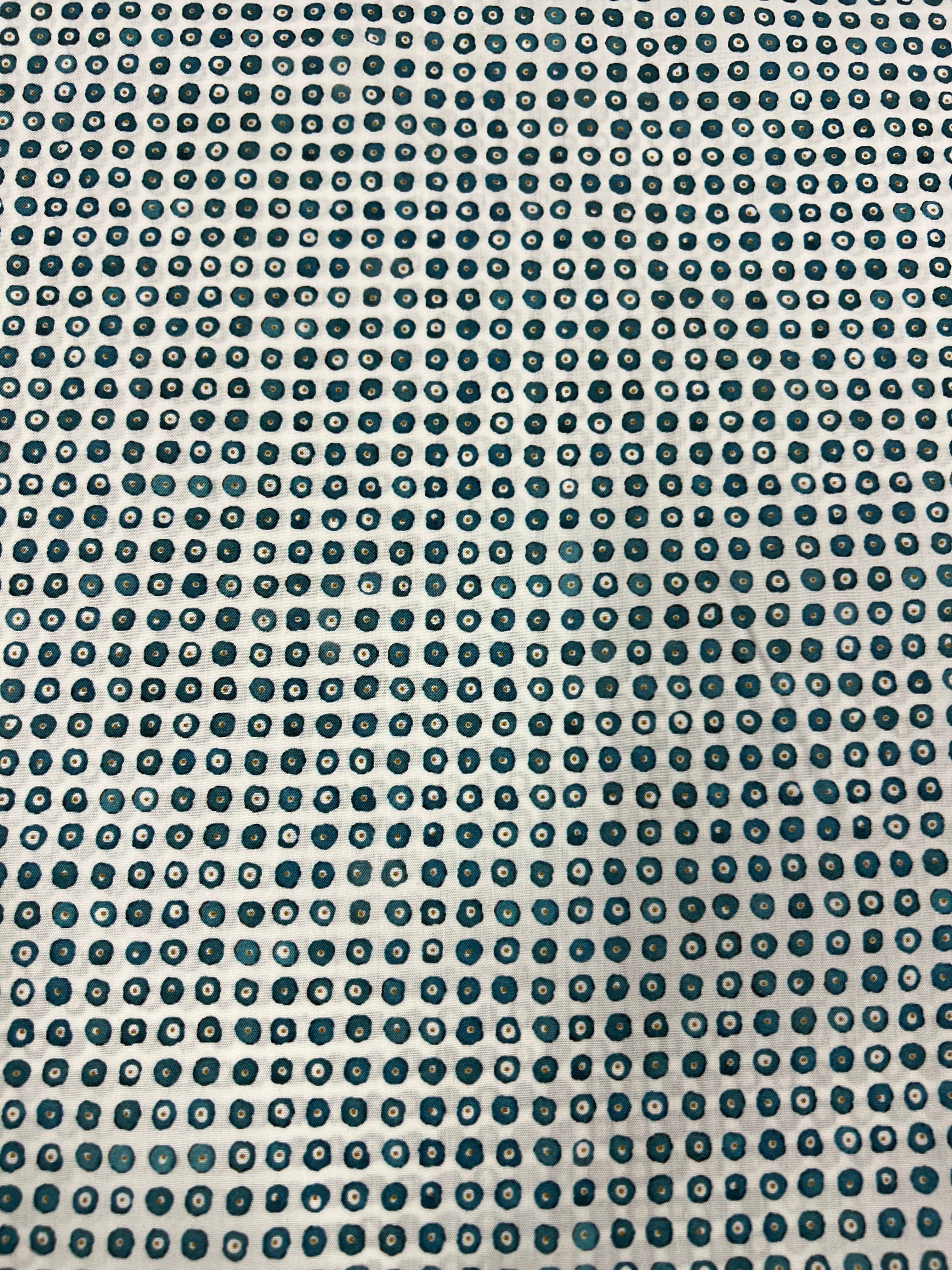 Deep Teal Eyes - Poplin Katoen