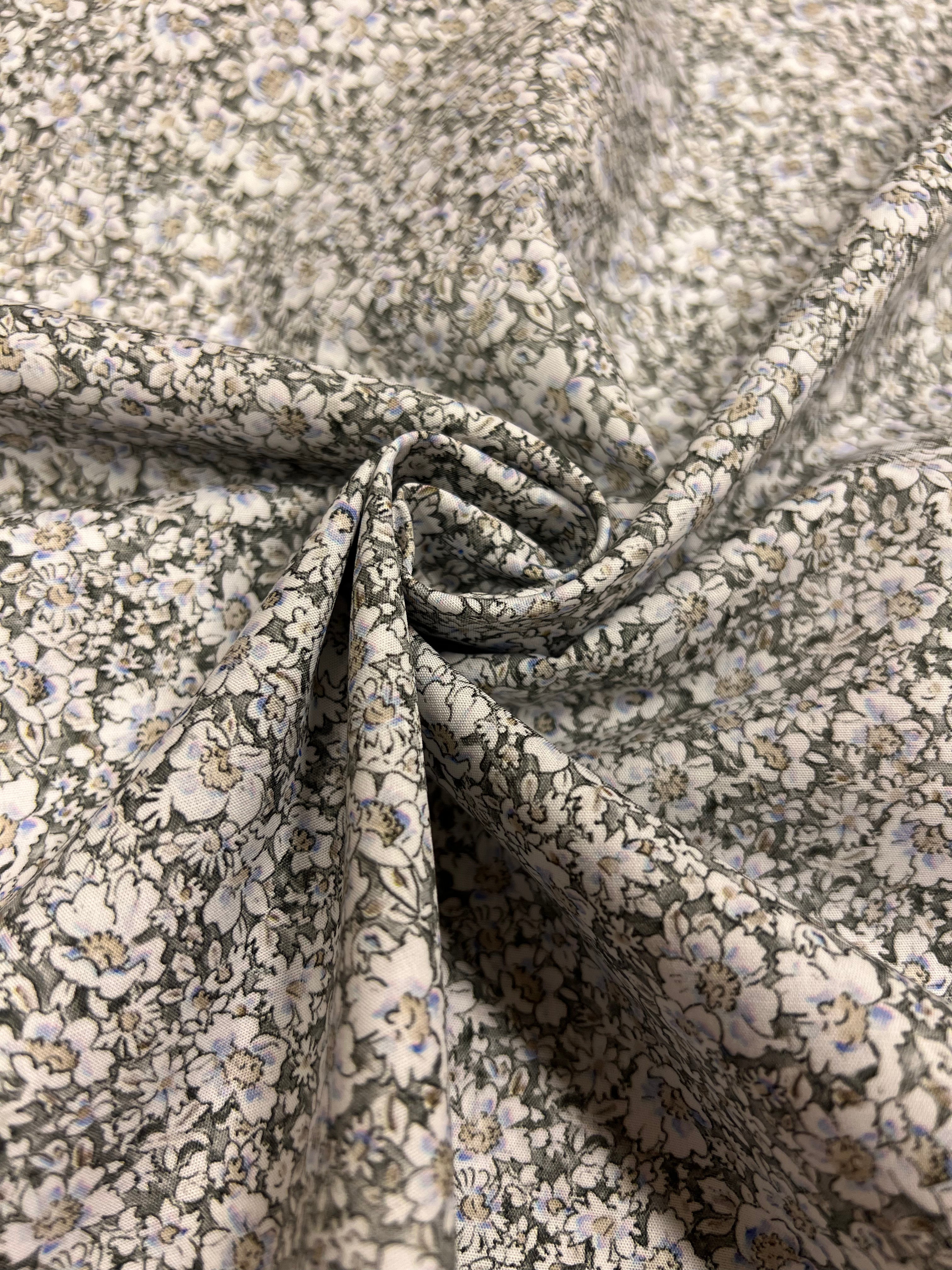 Petite Prairie Marron - Poplin Katoen