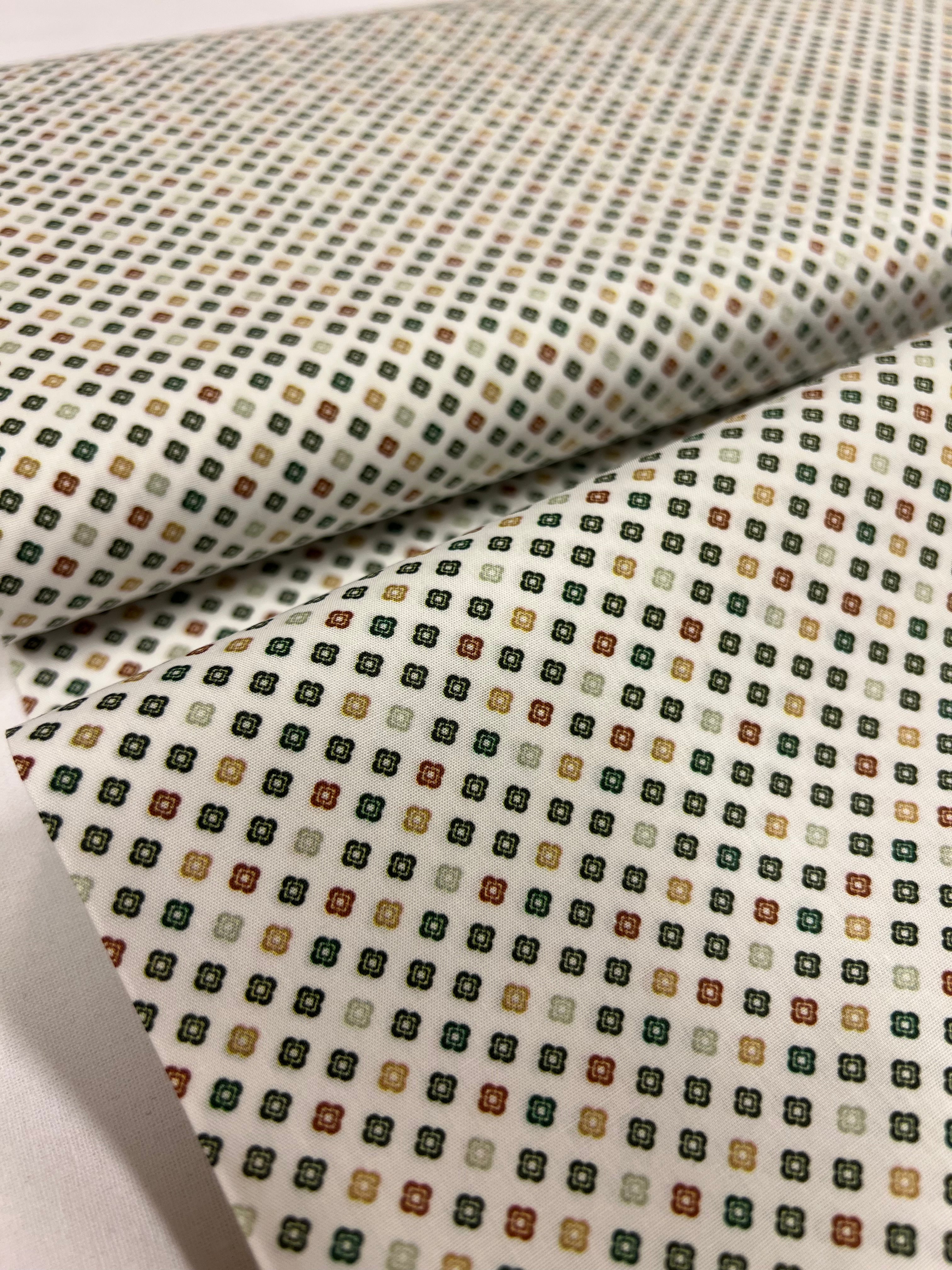 Clovers Green - Poplin Katoen