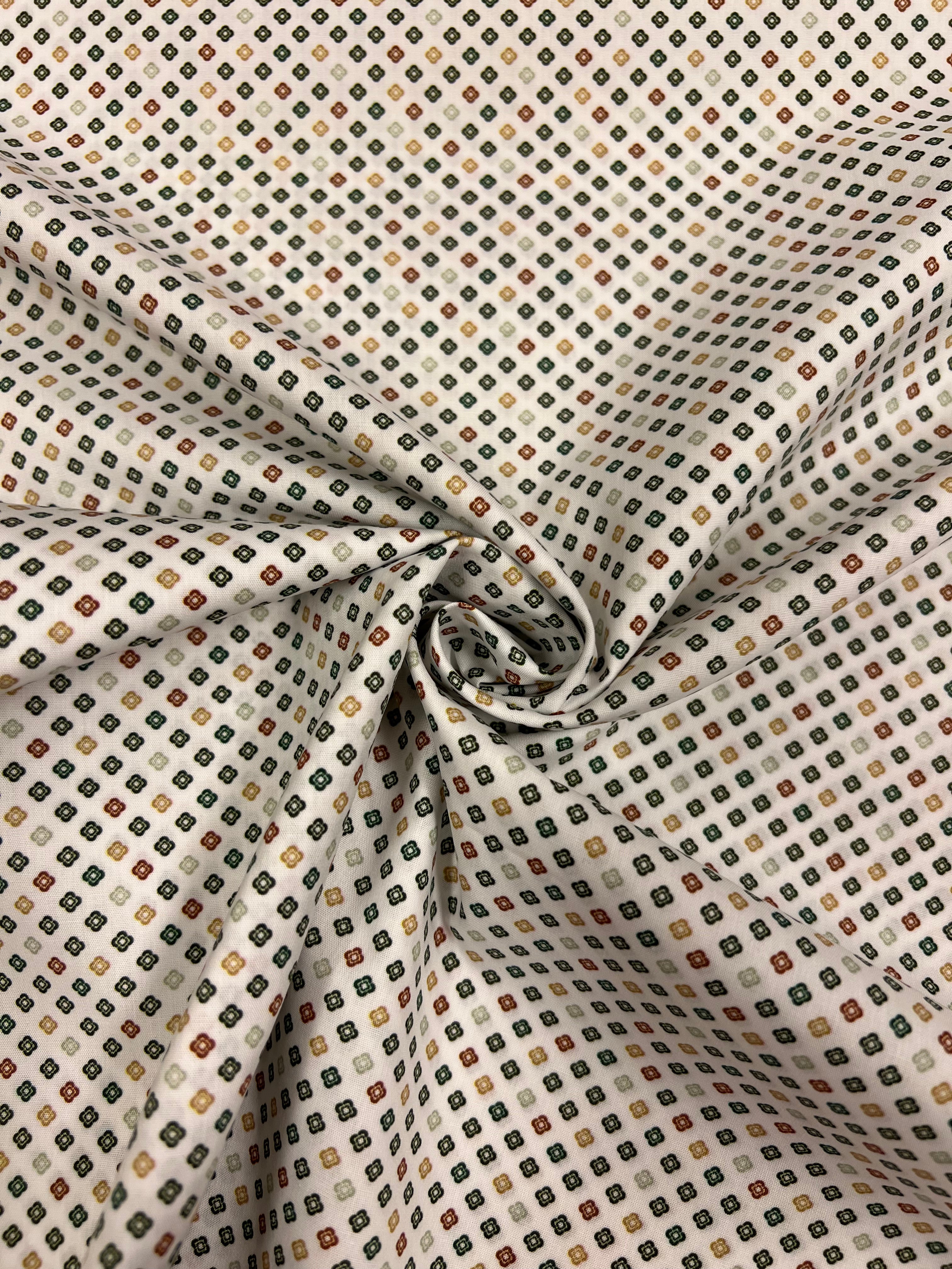 Clovers Green - Poplin Katoen