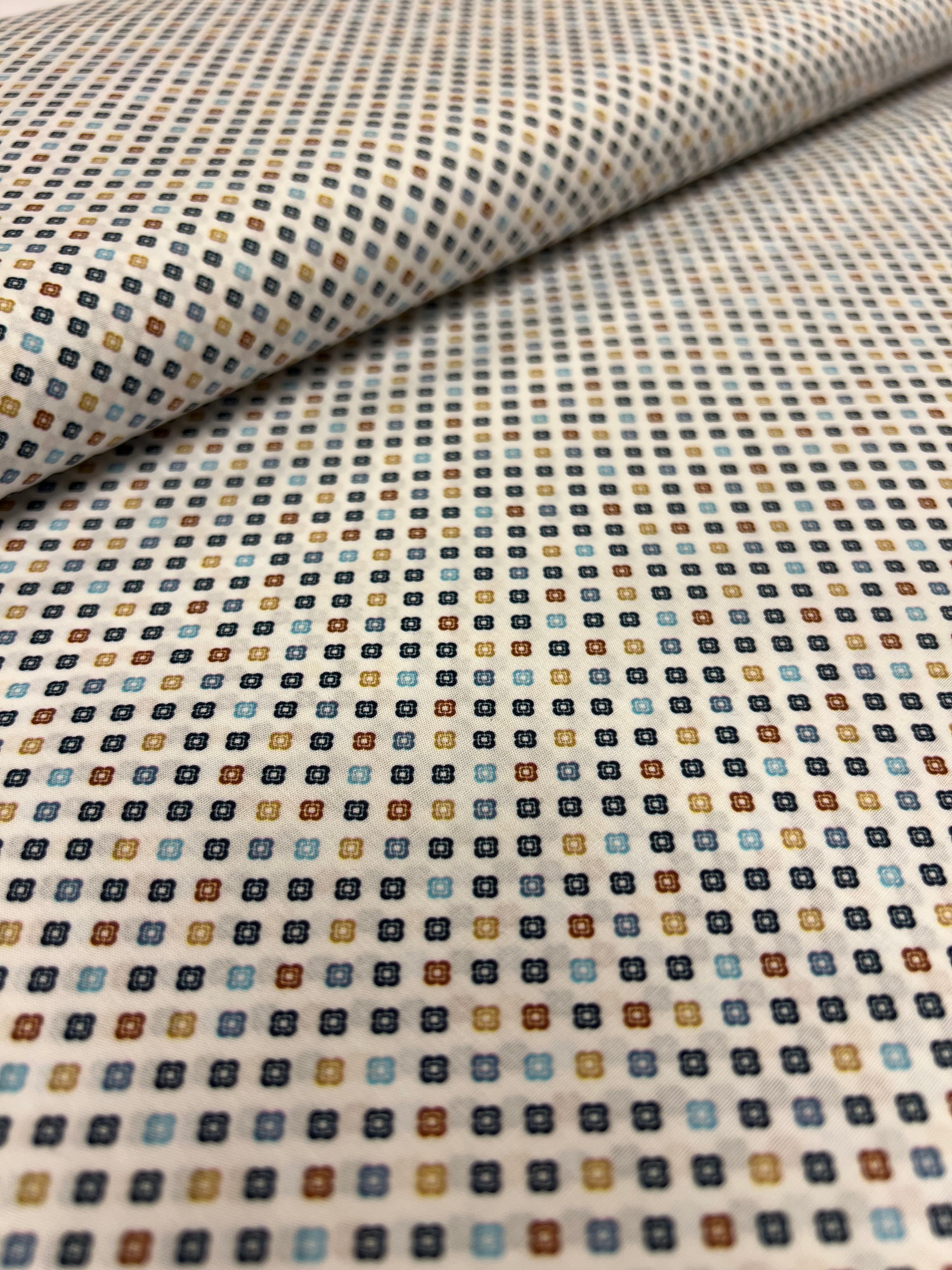 Clovers Blue - Poplin Katoen